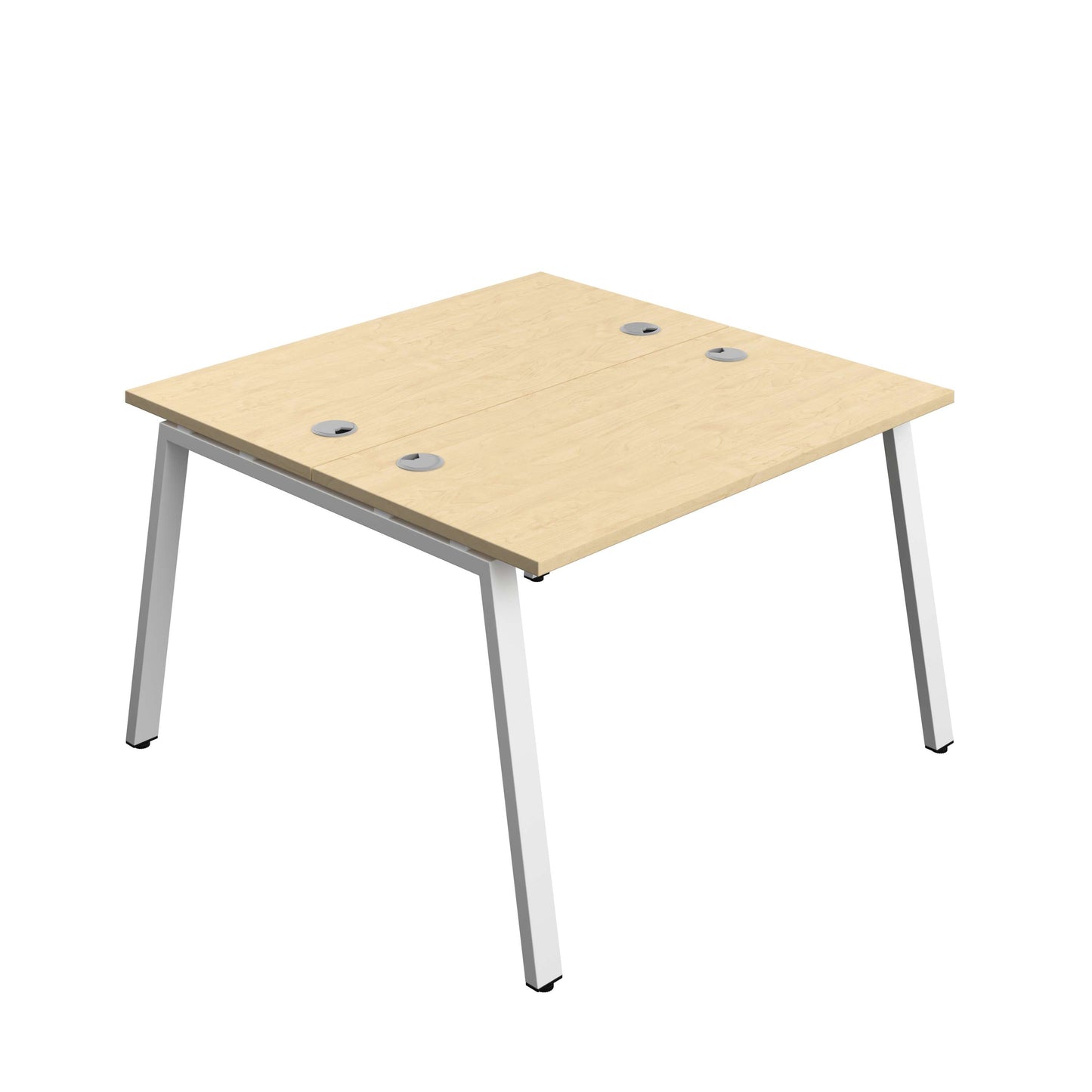 Synergy Bench with Cable Ports: 2 Person (FSC) : A-Frame Leg : 1200 | 600 | Maple/White