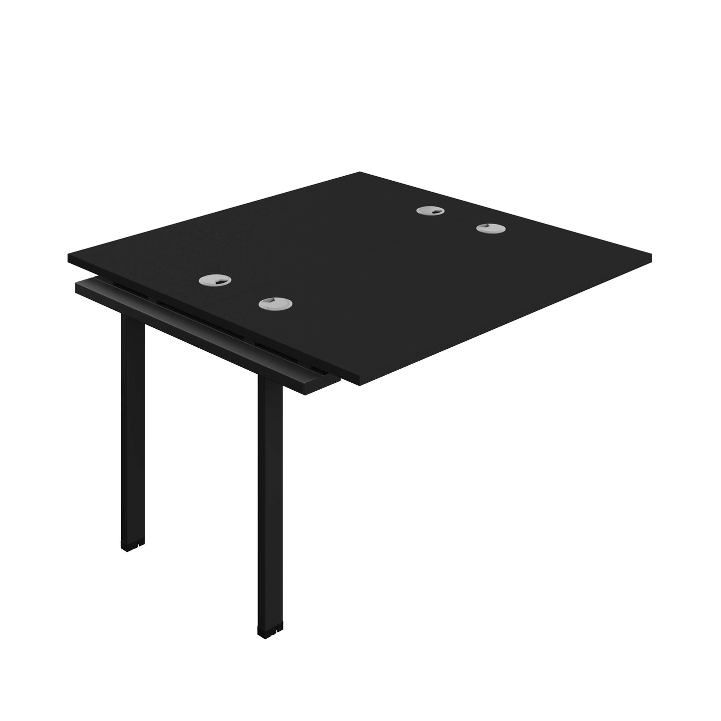 Synergy Bench Extension with Cable Ports: 2 Person (FSC) : 1200 | 600 | Black/Black