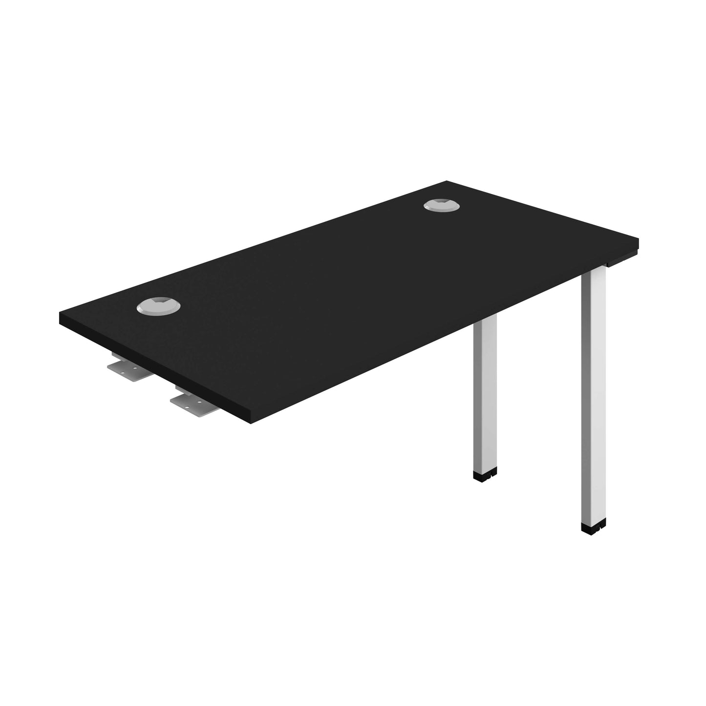Synergy Bench Extension with Cable Ports: 1 Person (FSC) : 1200 | 600 | Black/White