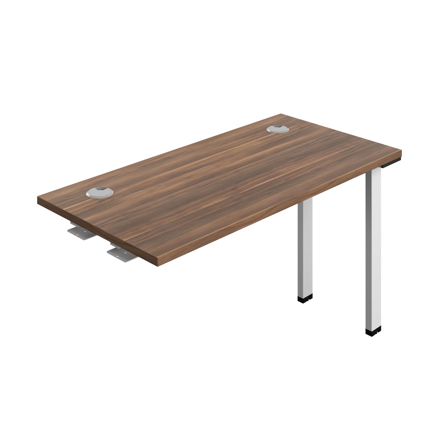 Synergy Bench Extension with Cable Ports: 1 Person (FSC) : 1200 | 600 | Dark Walnut/White