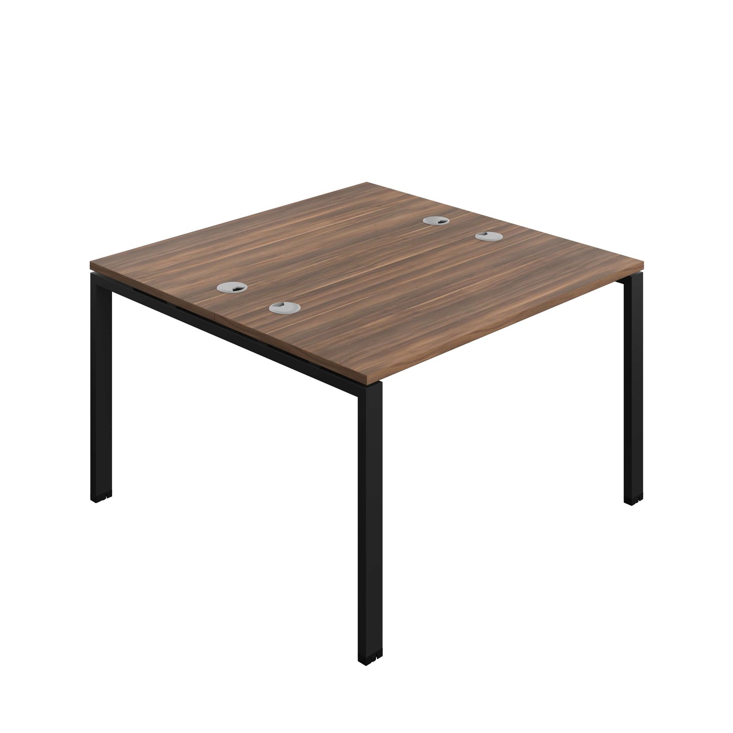 Synergy Bench with Cable Ports: 2 Person (FSC) : Goal Post Leg : 1200 | 600 | Dark Walnut/Black