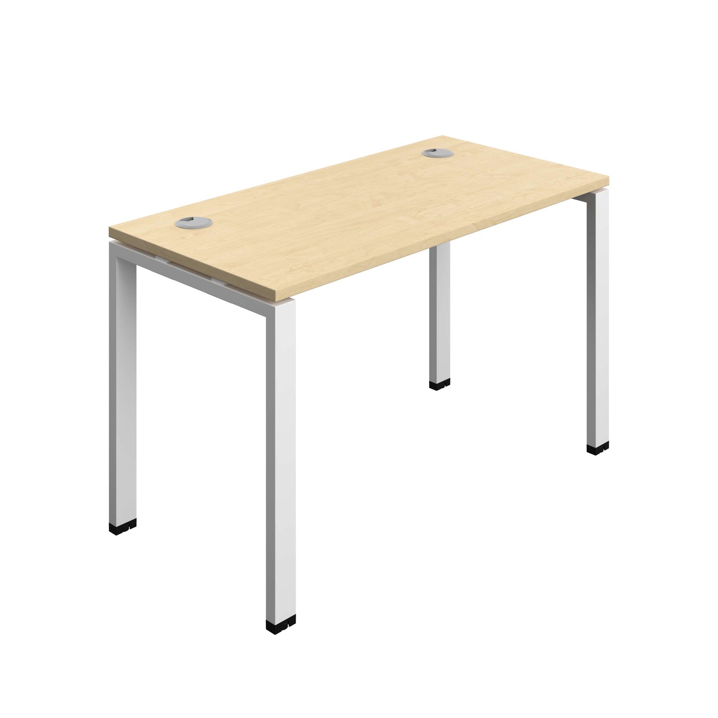 Synergy Bench with Cable Ports: 1 Person (FSC) : Goal Post Leg : 1200 | 600 | Maple/White