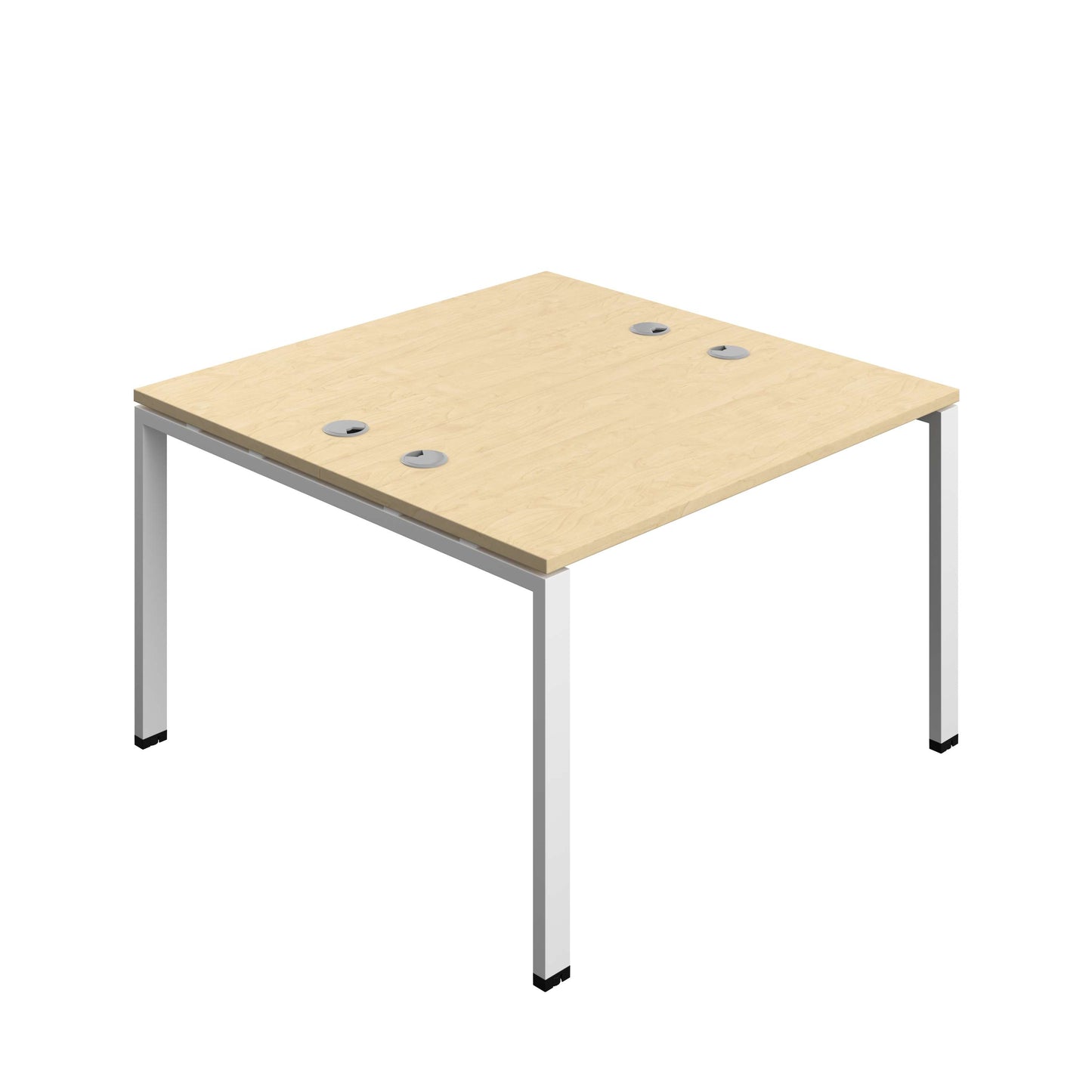 Synergy Bench with Cable Ports: 2 Person (FSC) : Goal Post Leg : 1200 | 600 | Maple/White
