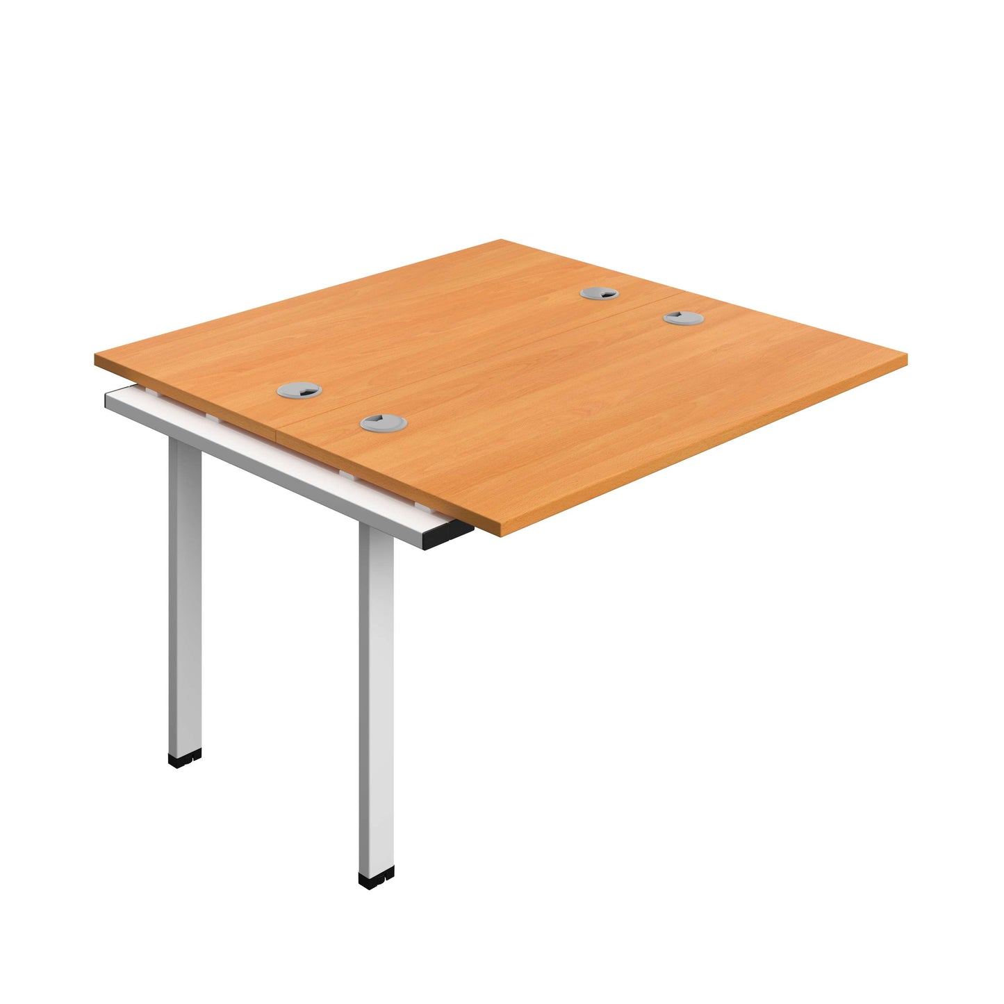 Synergy Bench Extension with Cable Ports: 2 Person (FSC) : 1200 | 600 | Unlimited/White