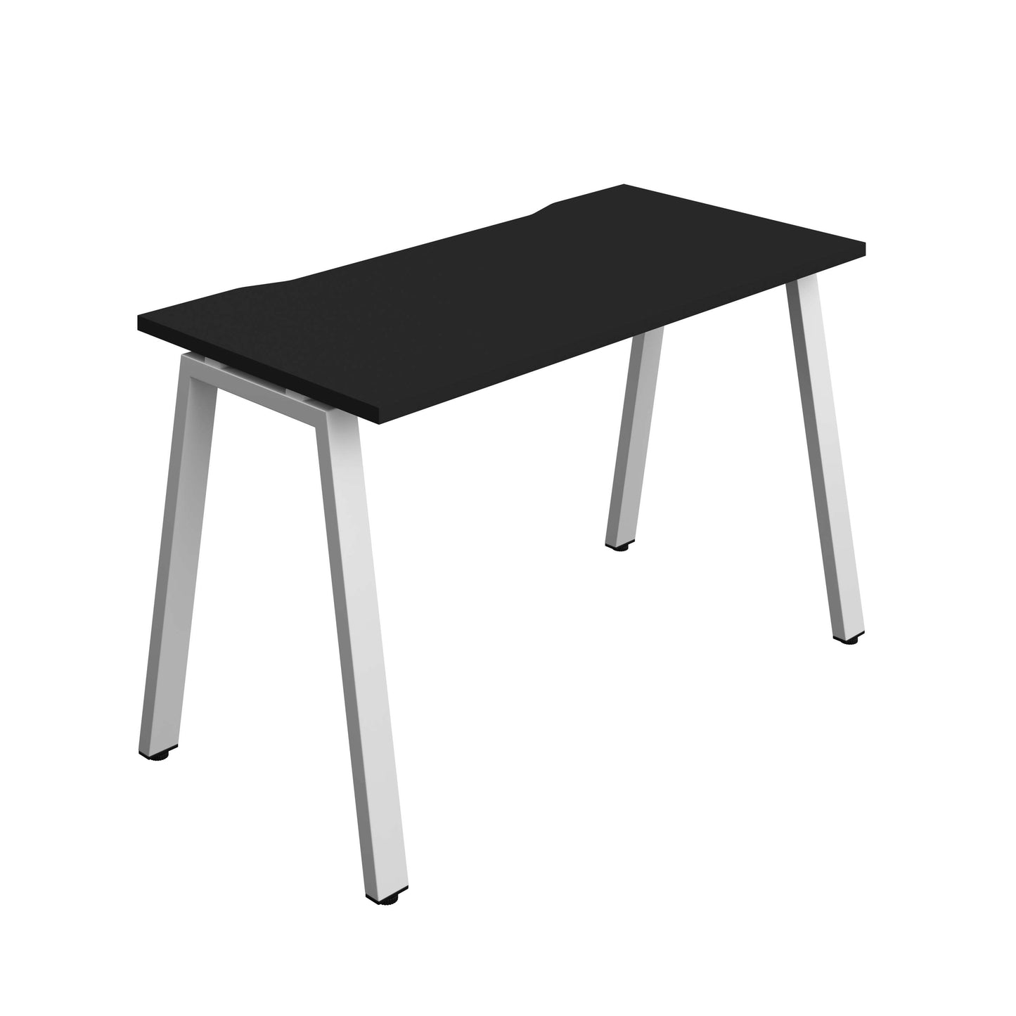 Synergy Bench with Cut Out: 1 Person (FSC) : A-Frame Leg : 1200 | 700 | Black/Silver