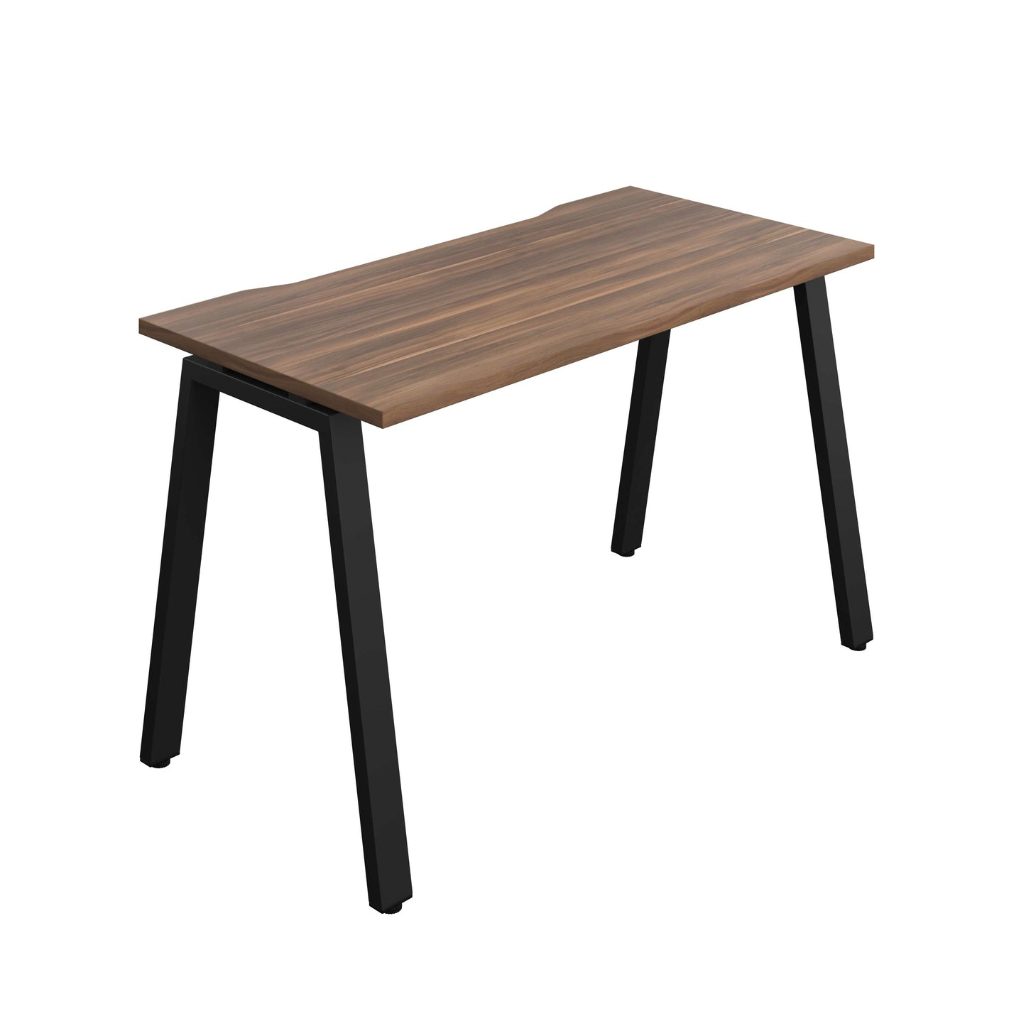 Synergy Bench with Cut Out: 1 Person (FSC) : A-Frame Leg : 1200 | 700 | Dark Walnut/Black