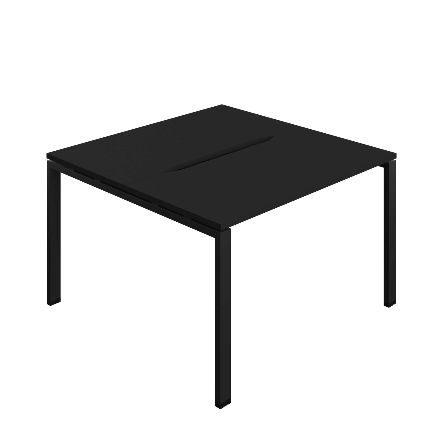 Synergy Bench with Cut Out: 2 Person (FSC) : Goal Post Leg : 1200 | 700 | Black/Black