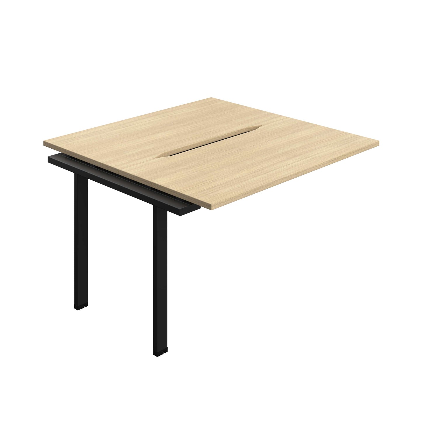 Synergy Bench Extension with Cut Out: 2 Person (FSC) : 1200 | 700 | Nova Oak/Black