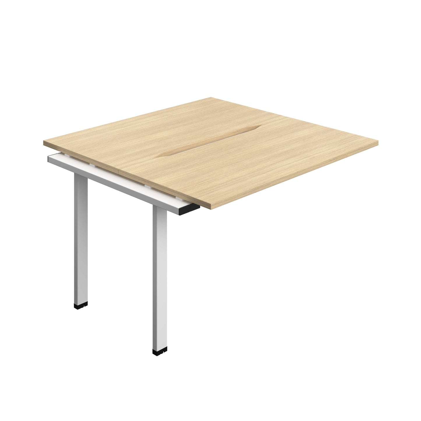Synergy Bench Extension with Cut Out: 2 Person (FSC) : 1200 | 700 | Nova Oak/White