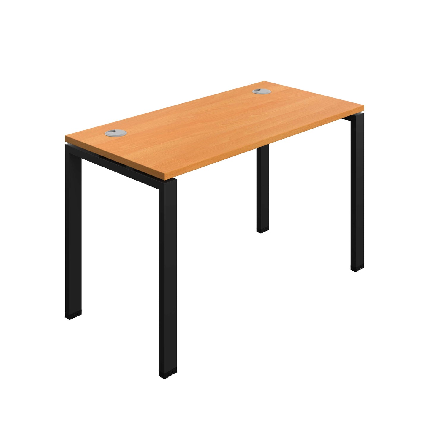 Synergy Bench with Cable Ports: 1 Person (FSC) : Goal Post Leg : 1200 | 700 | Beech/Black