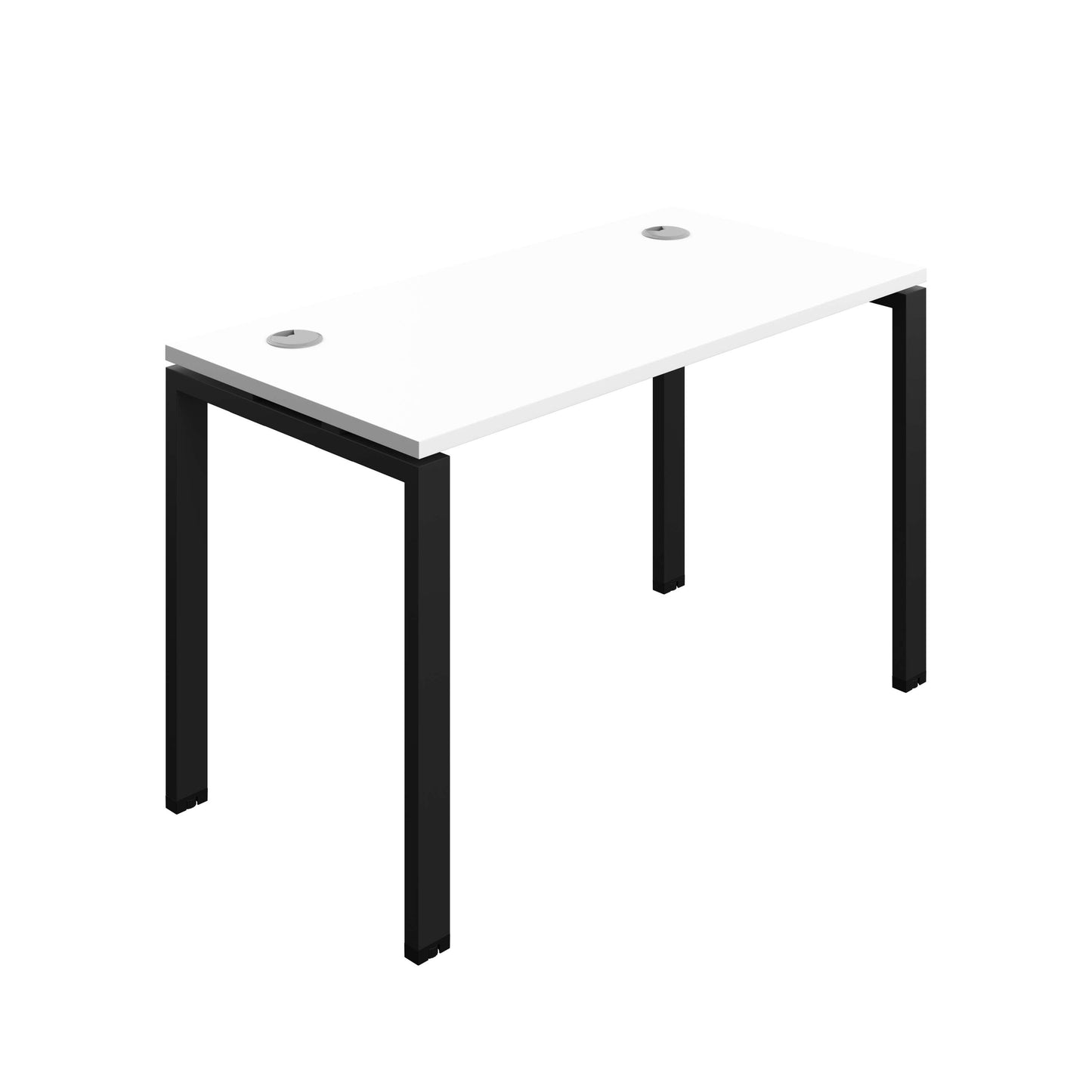 Synergy Bench with Cable Ports: 1 Person (FSC) : Goal Post Leg : 1200 | 700 | White/Black