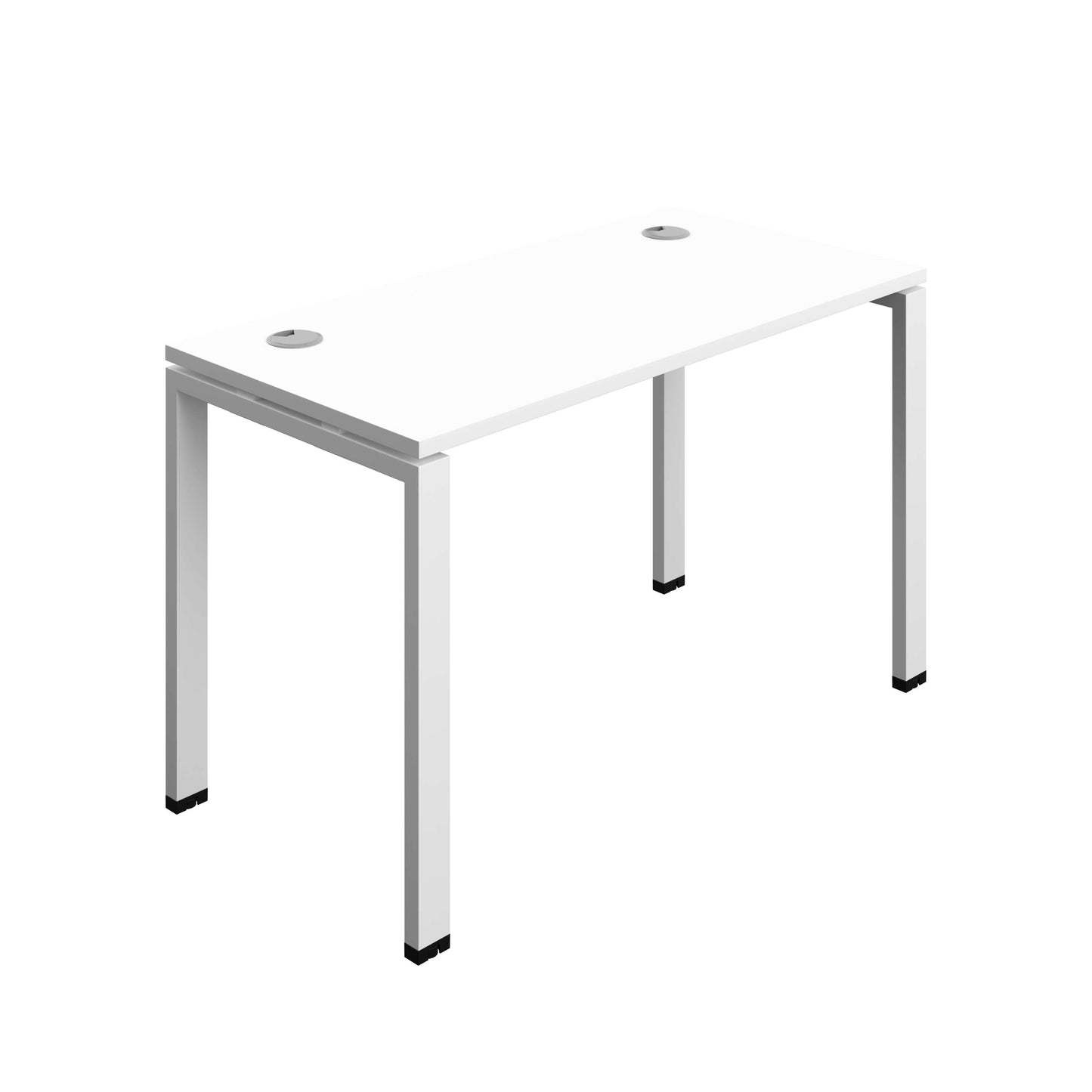 Synergy Bench with Cable Ports: 1 Person (FSC) : Goal Post Leg : 1200 | 700 | White/White