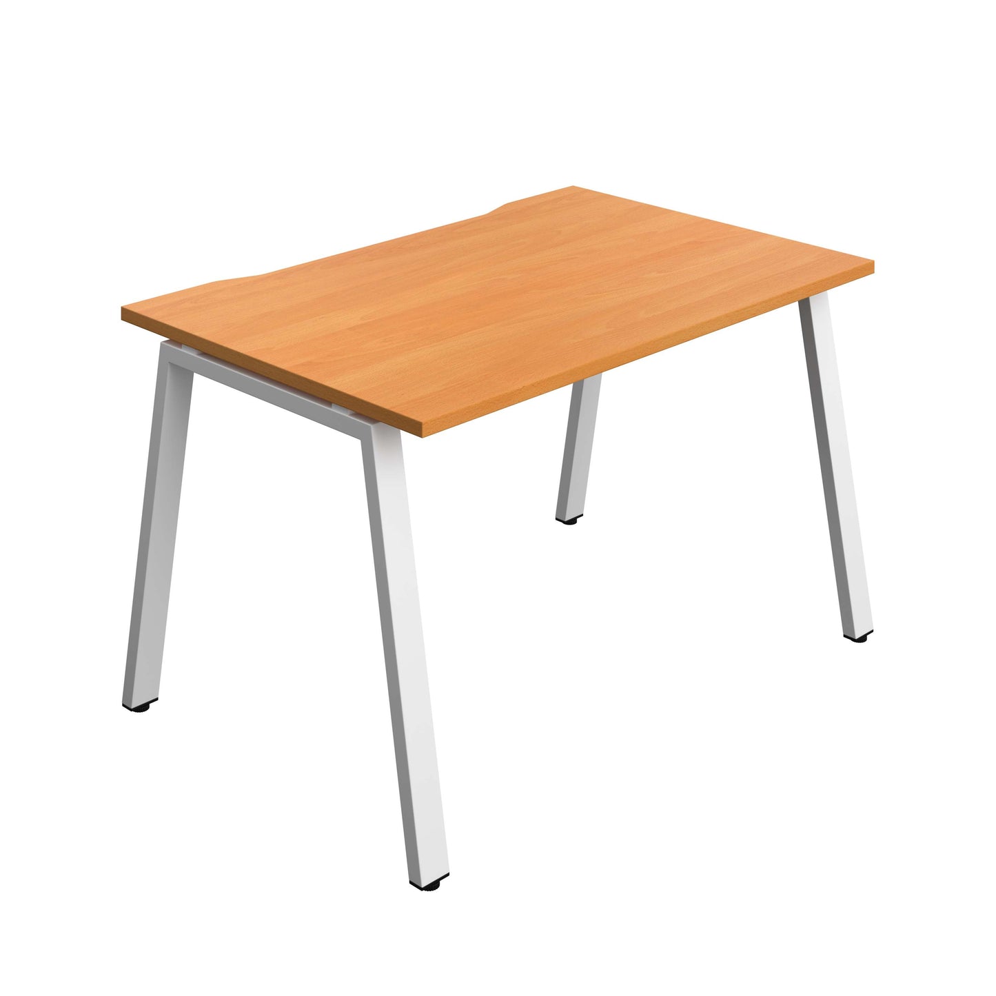 Synergy Bench with Cut Out: 1 Person (FSC) : A-Frame Leg : 1200 | 800 | Beech/White
