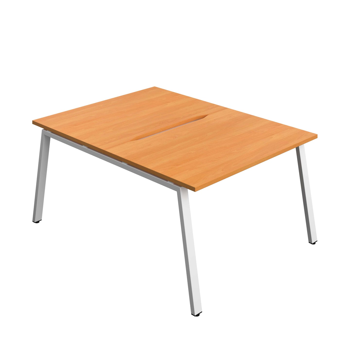 Synergy Bench with Cut Out: 2 Person (FSC) : A-Frame Leg : 1200 | 800 | Beech/White