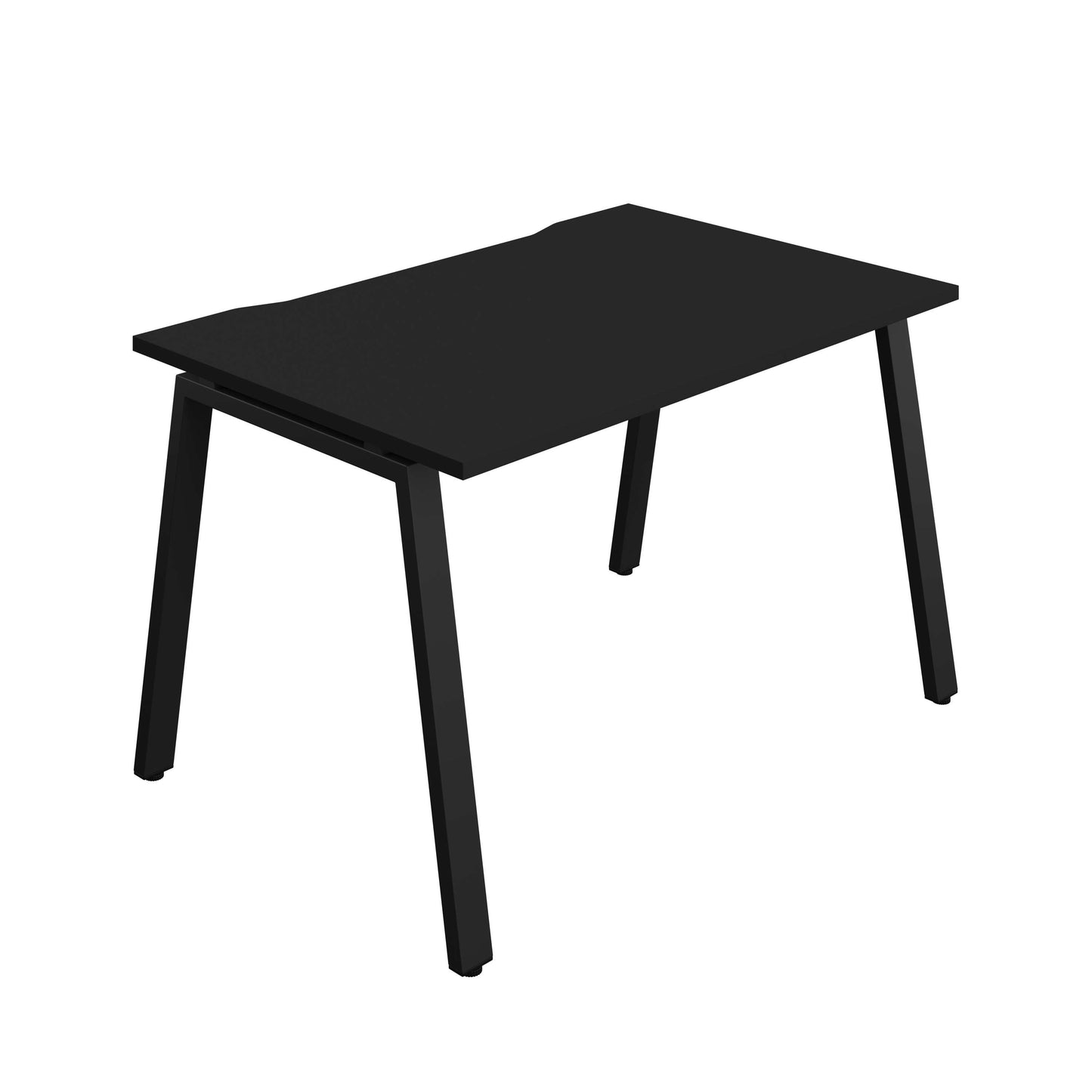 Synergy Bench with Cut Out: 1 Person (FSC) : A-Frame Leg : 1200 | 800 | Black/Black