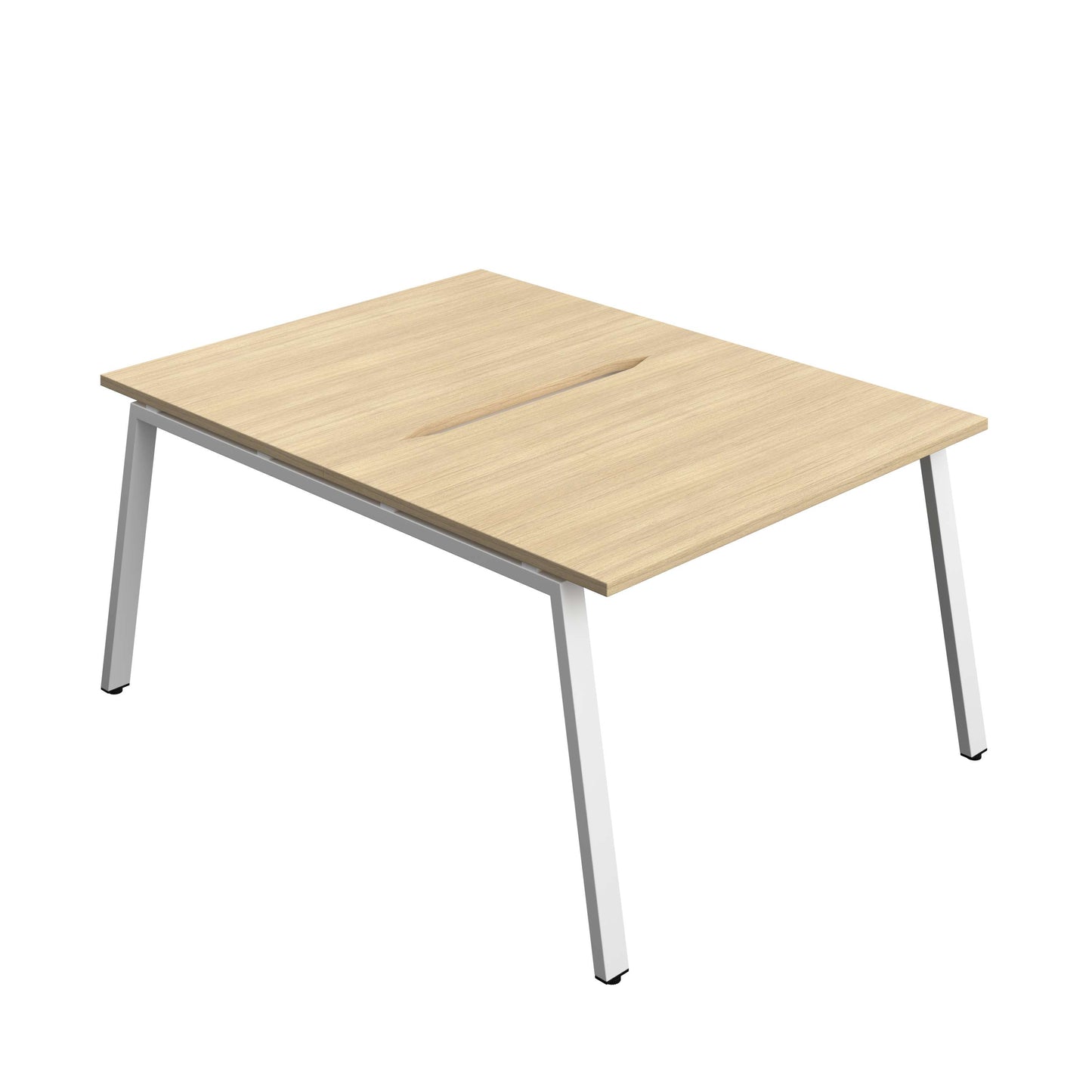 Synergy Bench with Cut Out: 2 Person (FSC) : A-Frame Leg : 1200 | 800 | Nova Oak/White