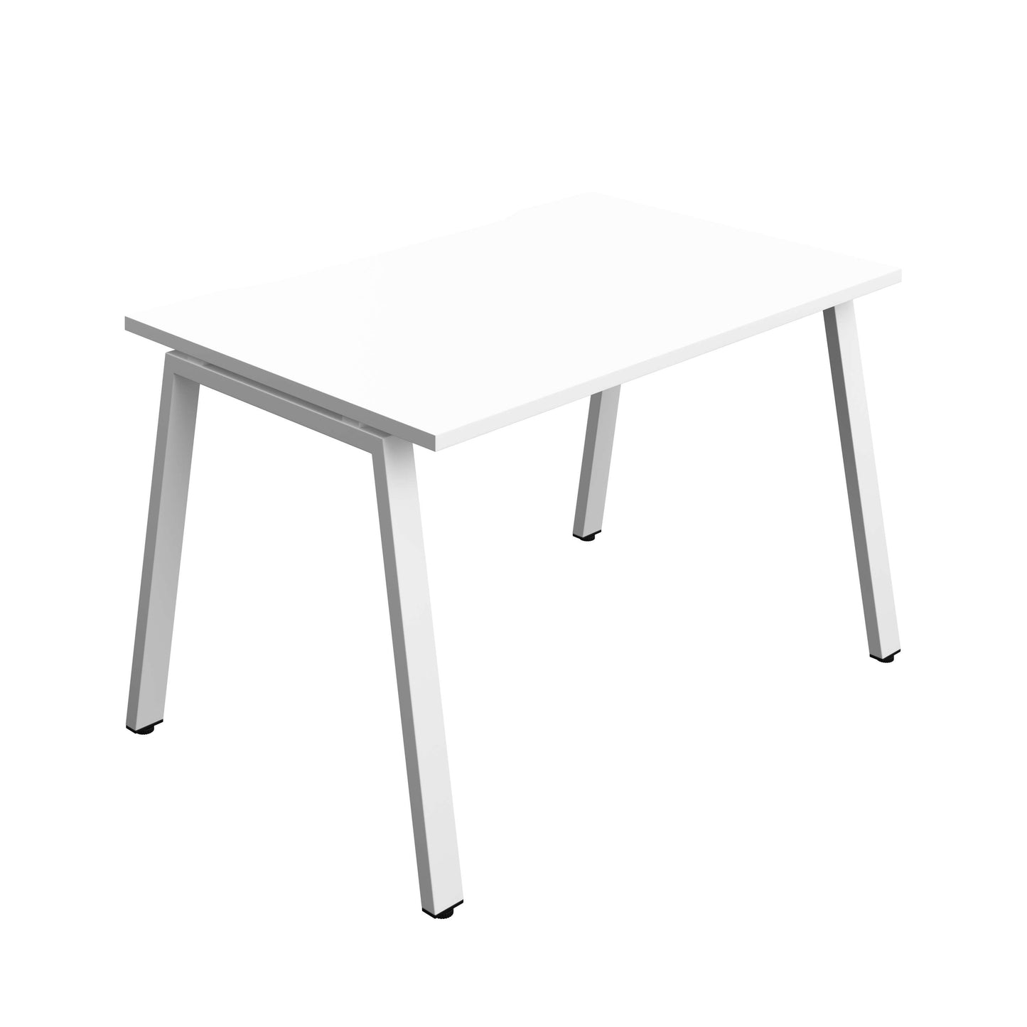 Synergy Bench with Cut Out: 1 Person (FSC) : A-Frame Leg : 1200 | 800 | White/White