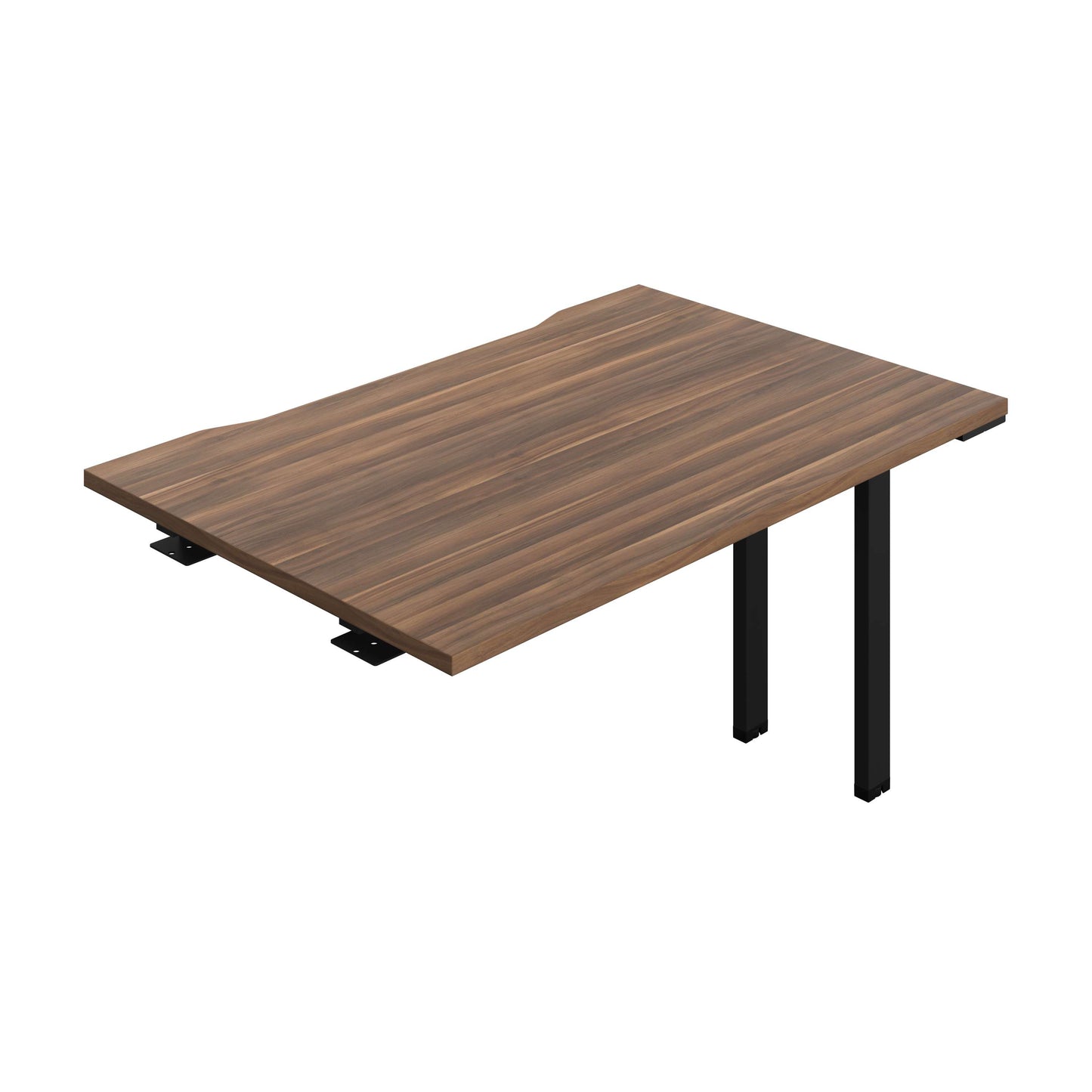 Synergy Bench Extension with Cut Out: 1 Person (FSC) : 1200 | 800 | Dark Walnut/Black