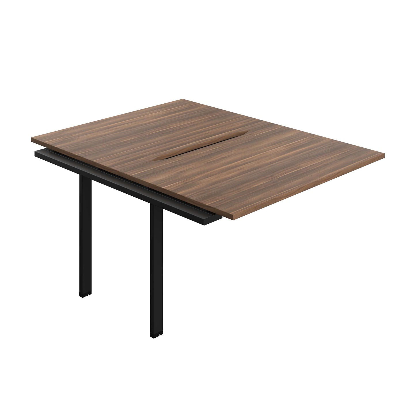 Synergy Bench Extension with Cut Out: 2 Person (FSC) : 1200 | 800 | Dark Walnut/Black