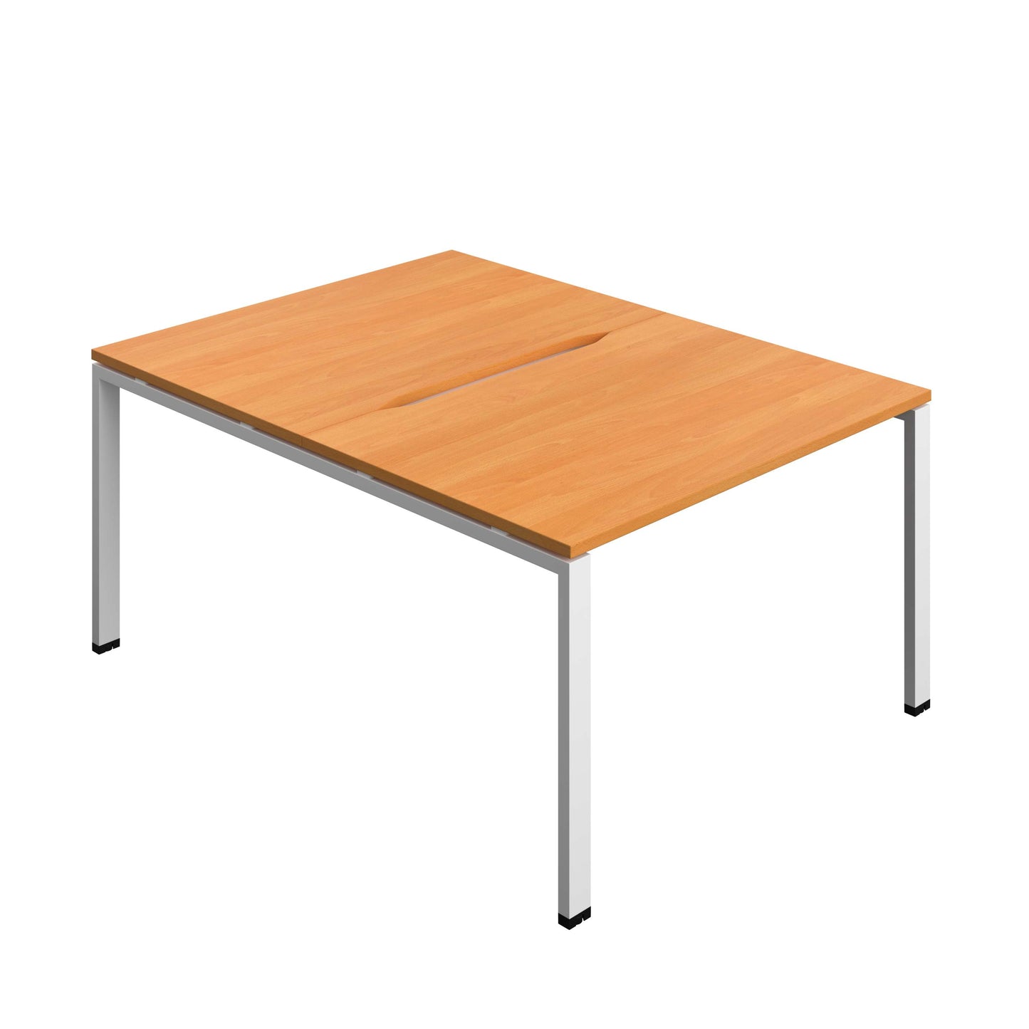Synergy Bench with Cut Out: 2 Person (FSC) : Goal Post Leg : 1200 | 800 | Unlimited/White