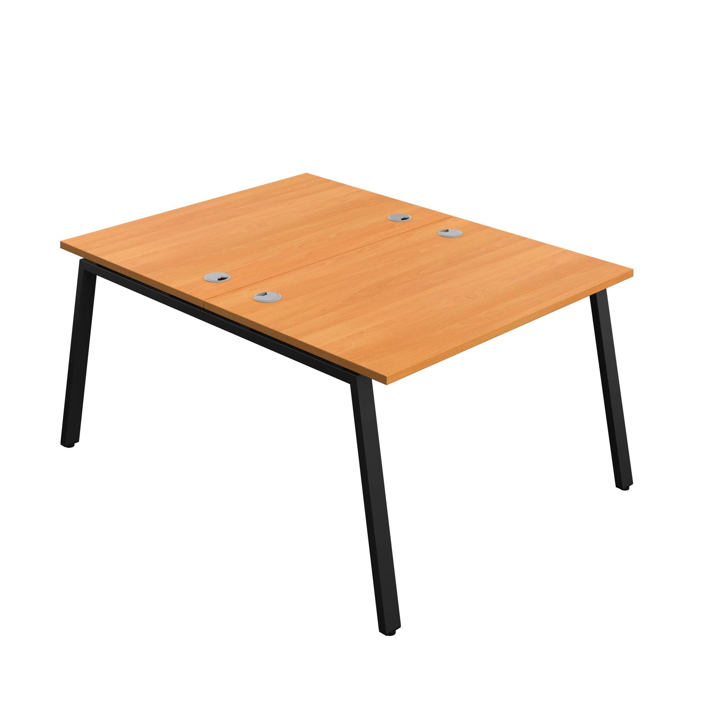 Synergy Bench with Cable Ports: 2 Person (FSC) : A-Frame Leg : 1200 | 800 | Beech/Black