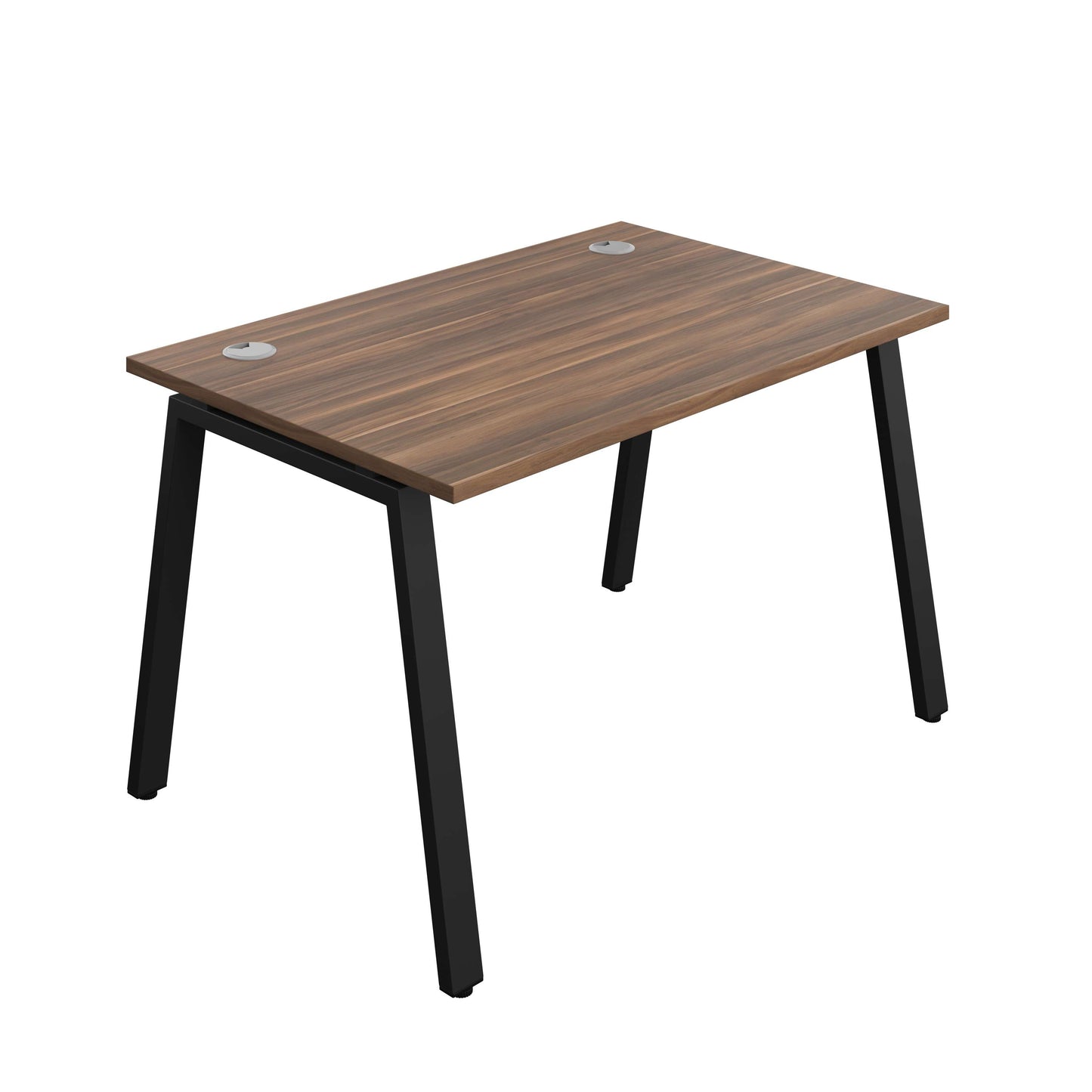 Synergy Bench with Cable Ports: 1 Person (FSC) : A-Frame Leg : 1200 | 800 | Dark Walnut/Black