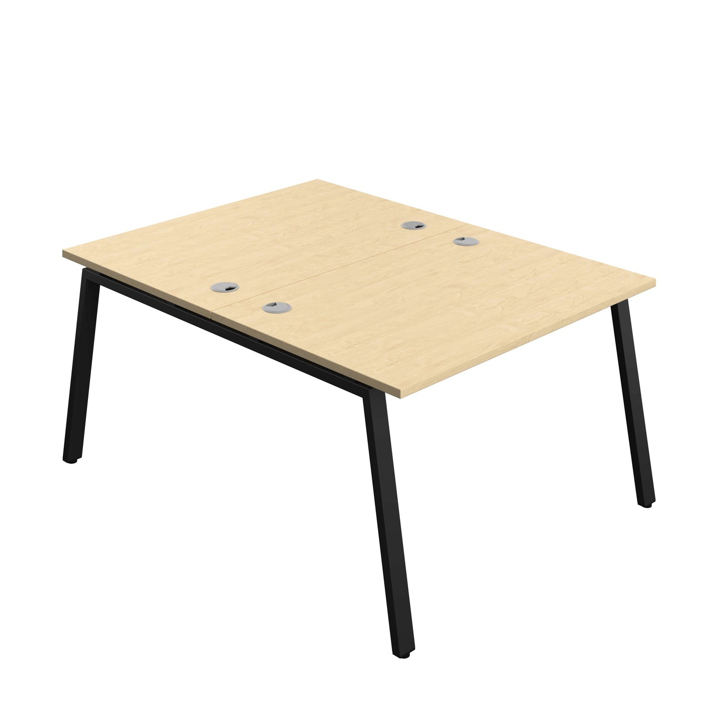 Synergy Bench with Cable Ports: 2 Person (FSC) : A-Frame Leg : 1200 | 800 | Maple/Black