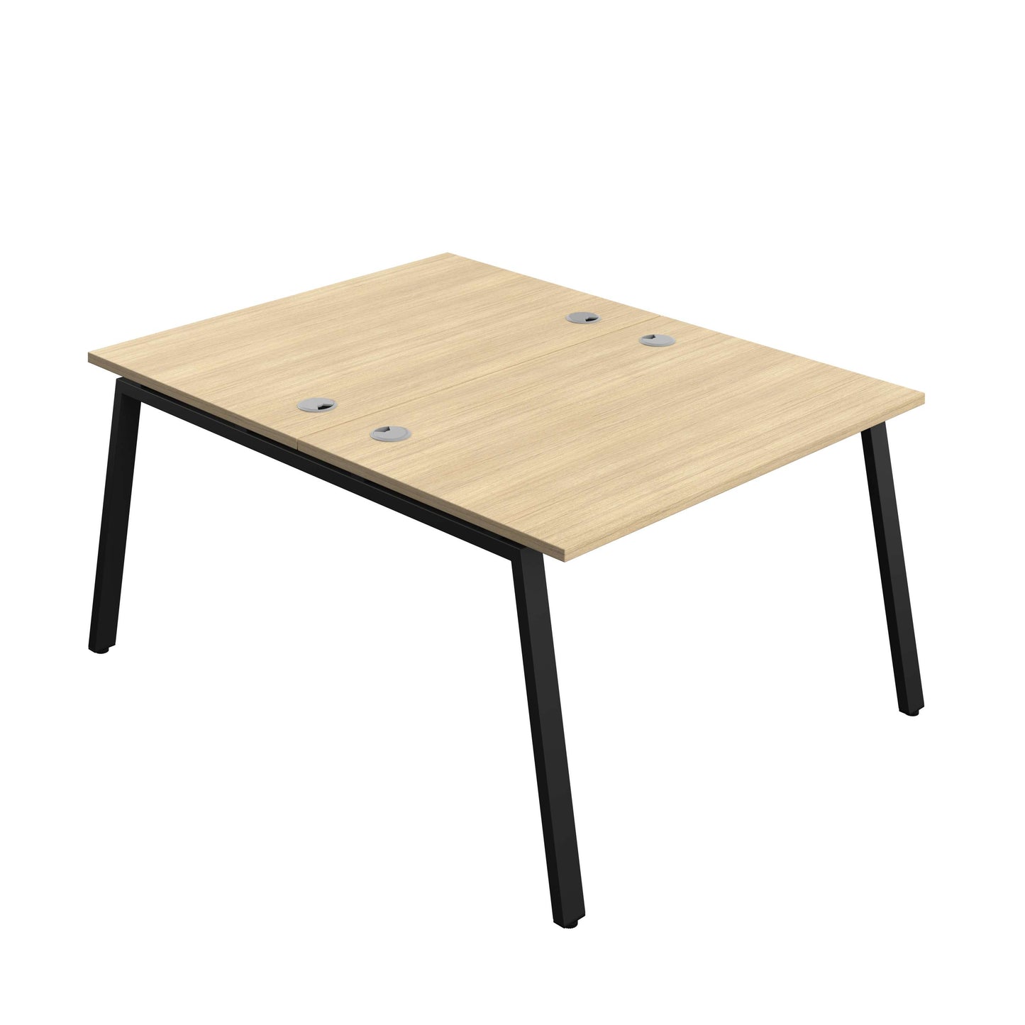 Synergy Bench with Cable Ports: 2 Person (FSC) : A-Frame Leg : 1200 | 800 | Nova Oak/Black