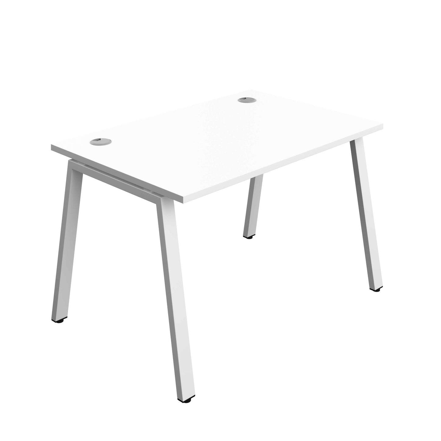 Synergy Bench with Cable Ports: 1 Person (FSC) : A-Frame Leg : 1200 | 800 | White/White