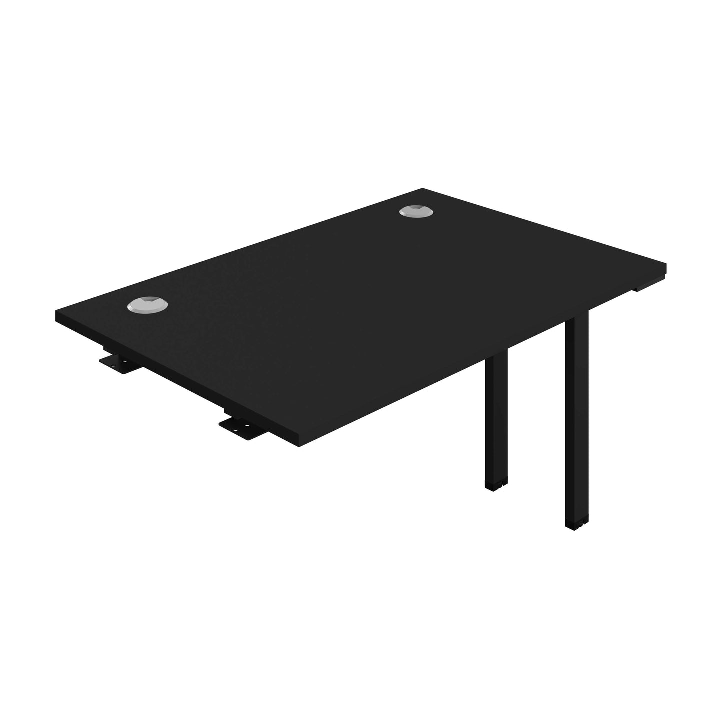 Synergy Bench Extension with Cable Ports: 1 Person (FSC) : 1200 | 800 | Black/Black