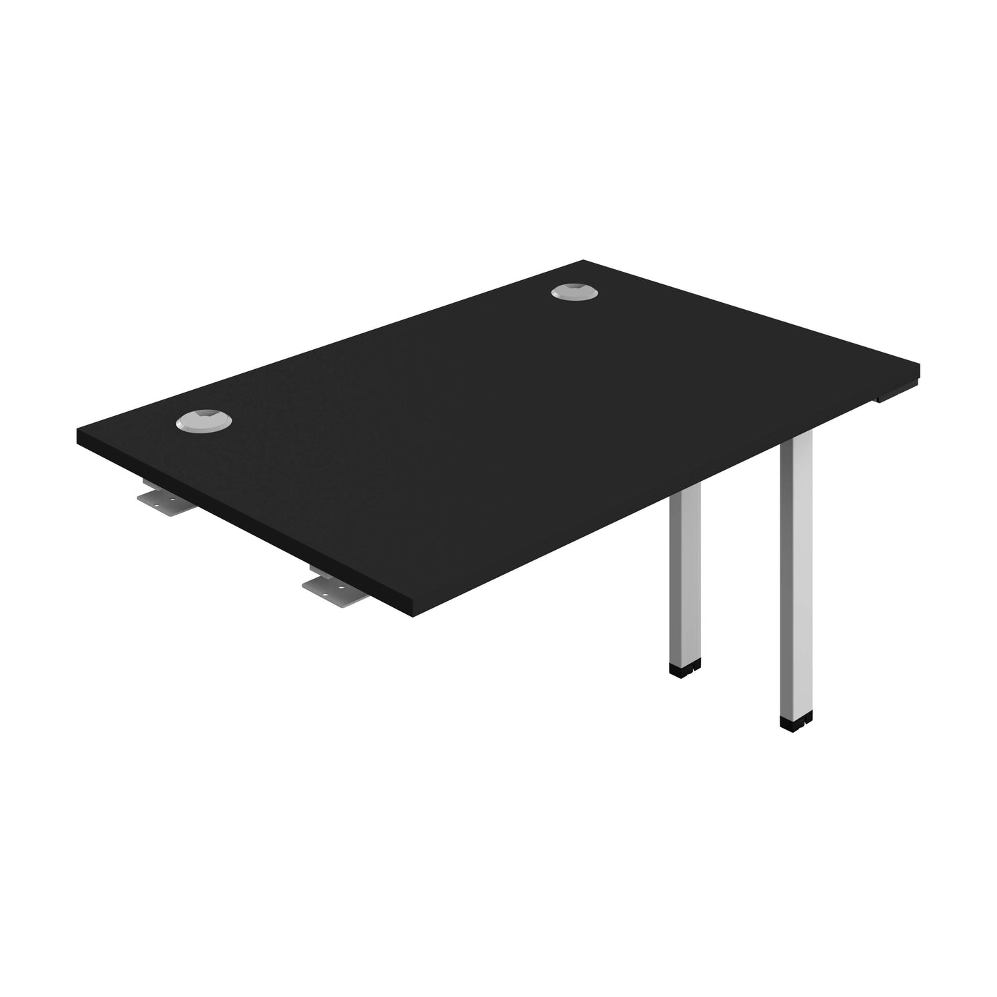 Synergy Bench Extension with Cable Ports: 1 Person (FSC) : 1200 | 800 | Black/Silver