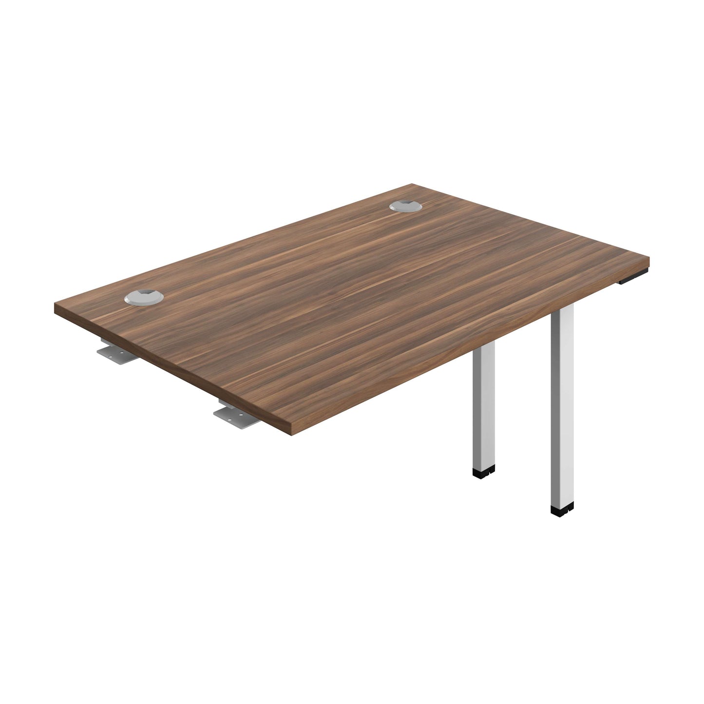 Synergy Bench Extension with Cable Ports: 1 Person (FSC) : 1200 | 800 | Dark Walnut/White