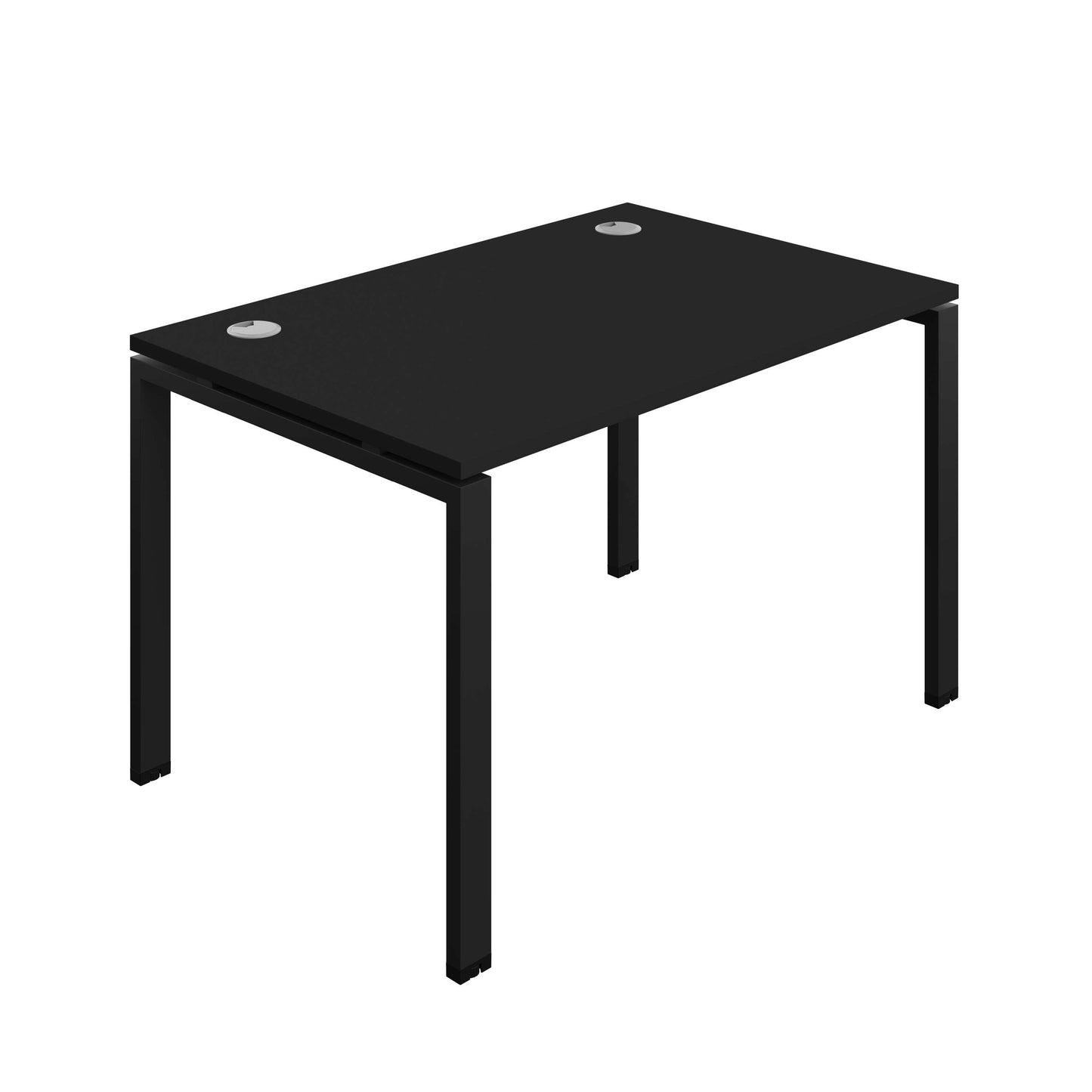 Synergy Bench with Cable Ports: 1 Person (FSC) : Goal Post Leg : 1200 | 800 | Black/Black