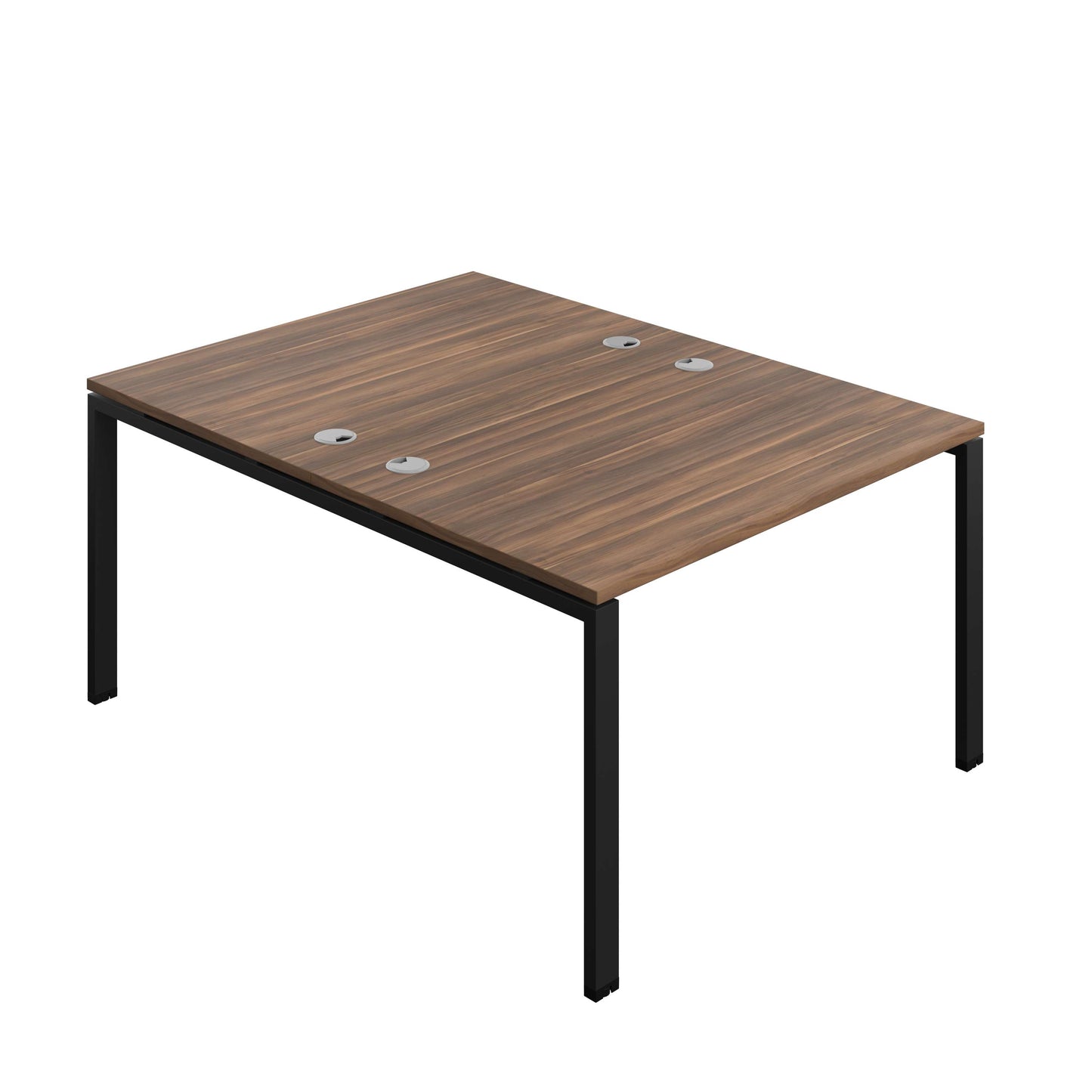 Synergy Bench with Cable Ports: 2 Person (FSC) : Goal Post Leg : 1200 | 800 | Dark Walnut/Black