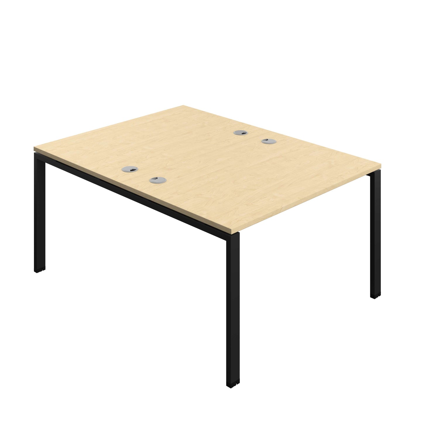 Synergy Bench with Cable Ports: 2 Person (FSC) : Goal Post Leg : 1200 | 800 | Maple/Black