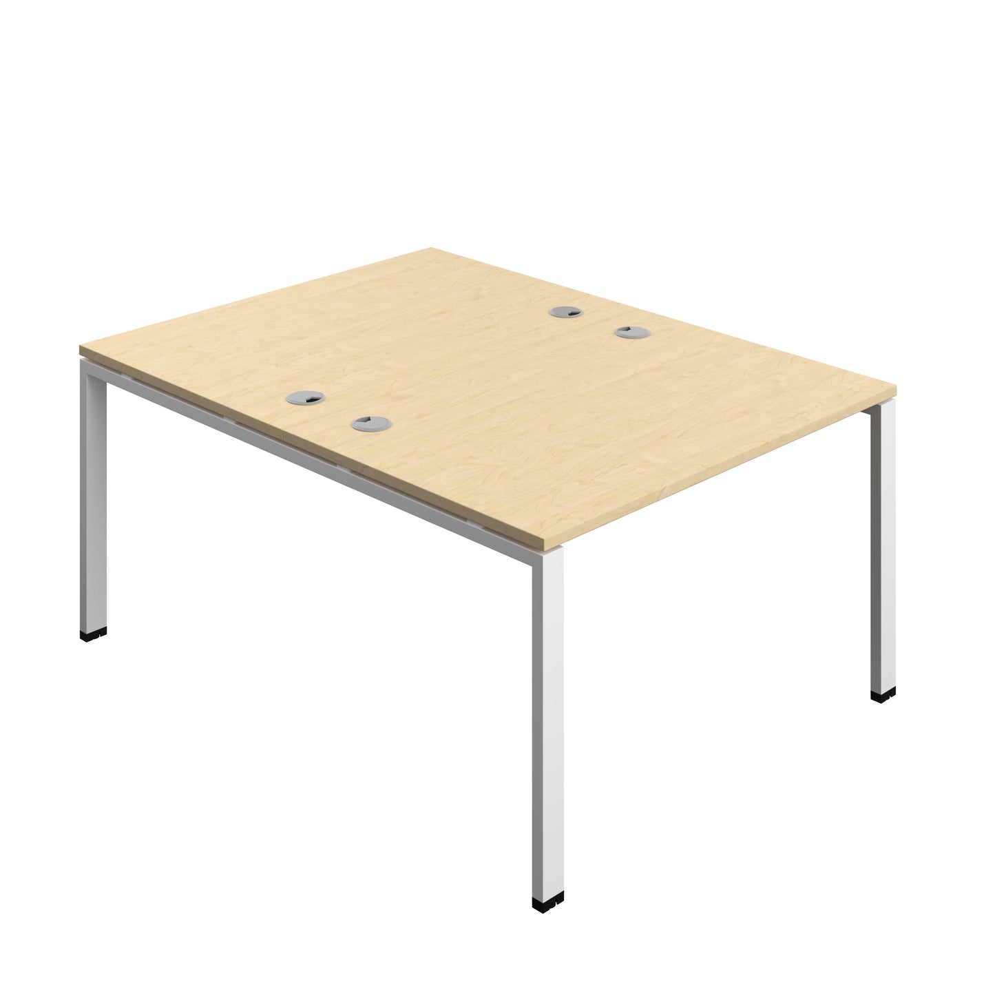 Synergy Bench with Cable Ports: 2 Person (FSC) : Goal Post Leg : 1200 | 800 | Maple/White