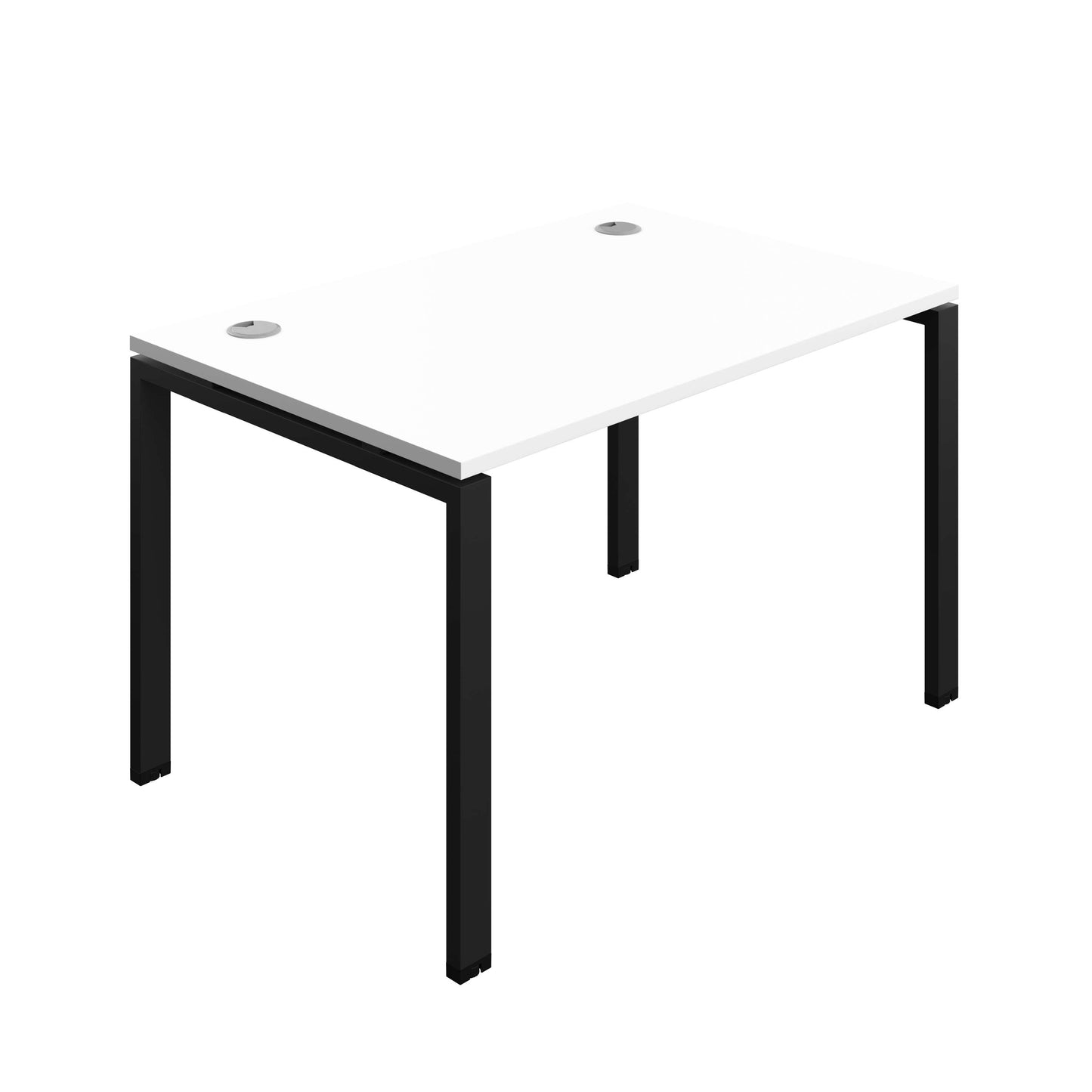 Synergy Bench with Cable Ports: 1 Person (FSC) : Goal Post Leg : 1200 | 800 | White/Black