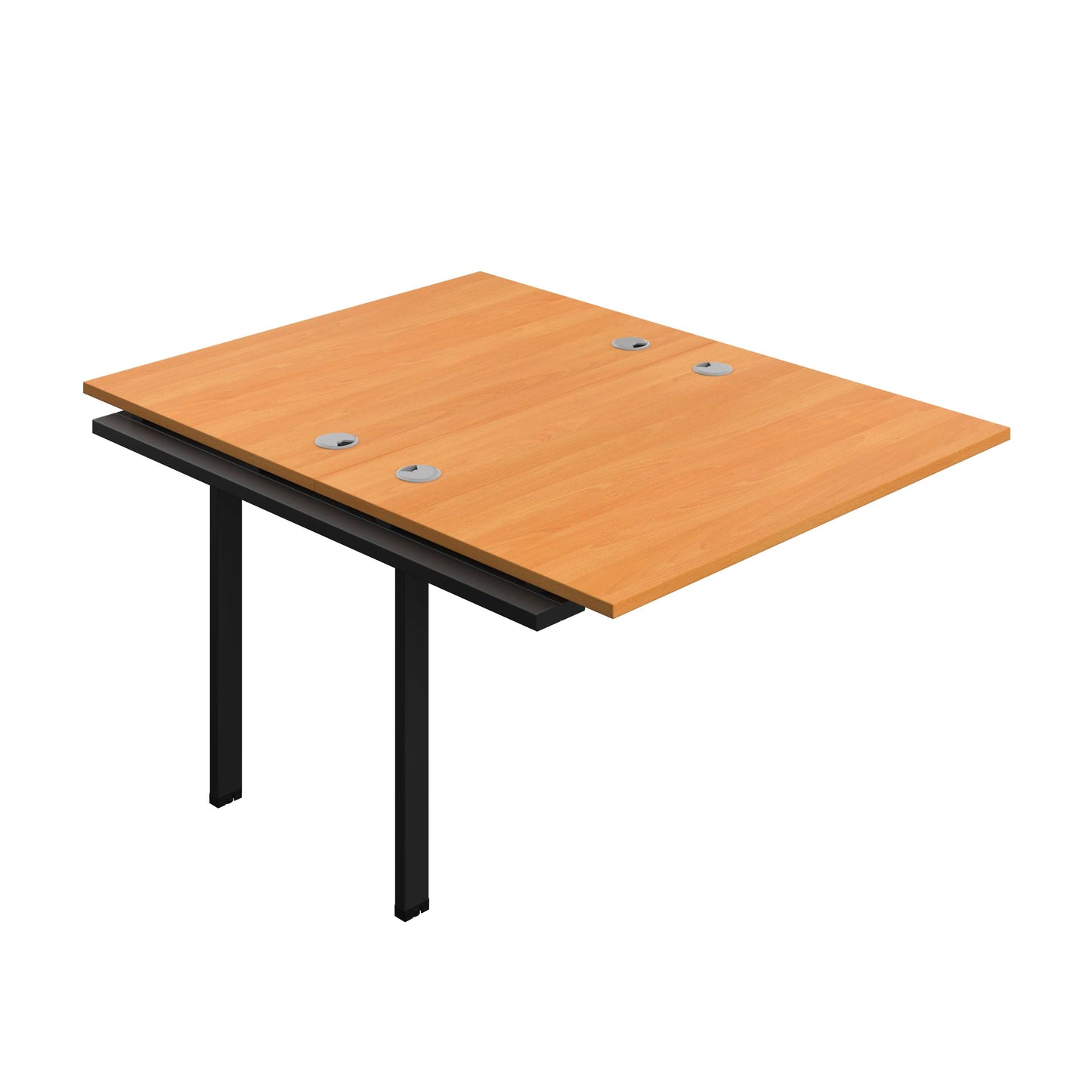 Synergy Bench Extension with Cable Ports: 2 Person (FSC) : 1200 | 800 | Unlimited/Black
