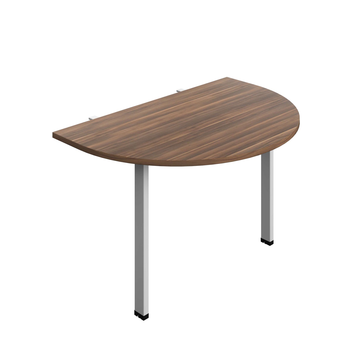 Synergy Screen Depth D-End Single Person Bench : Goal Post Leg : 1200 | 800 | Dark Walnut/Silver