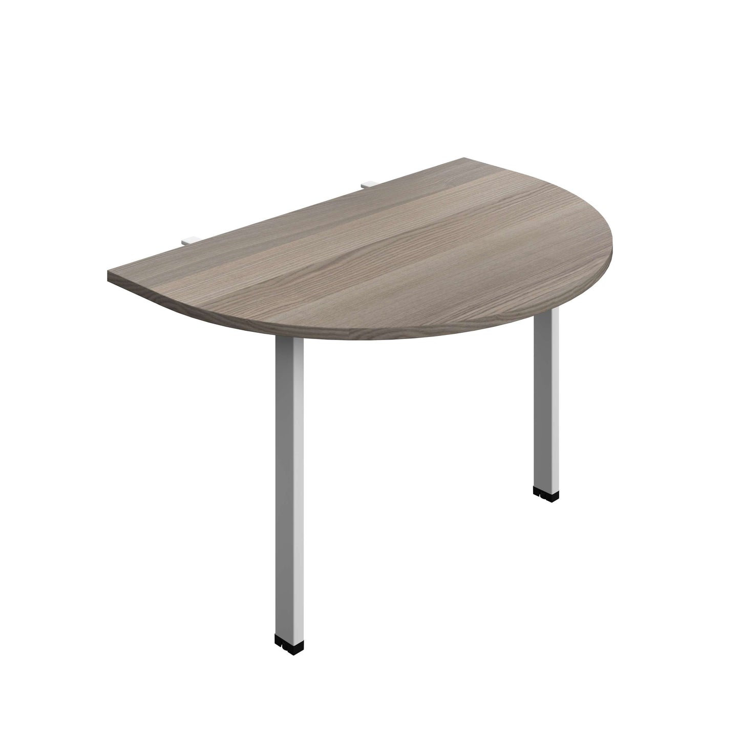 Synergy Screen Depth D-End Single Person Bench : Goal Post Leg : 1200 | 800 | Grey Oak/Silver