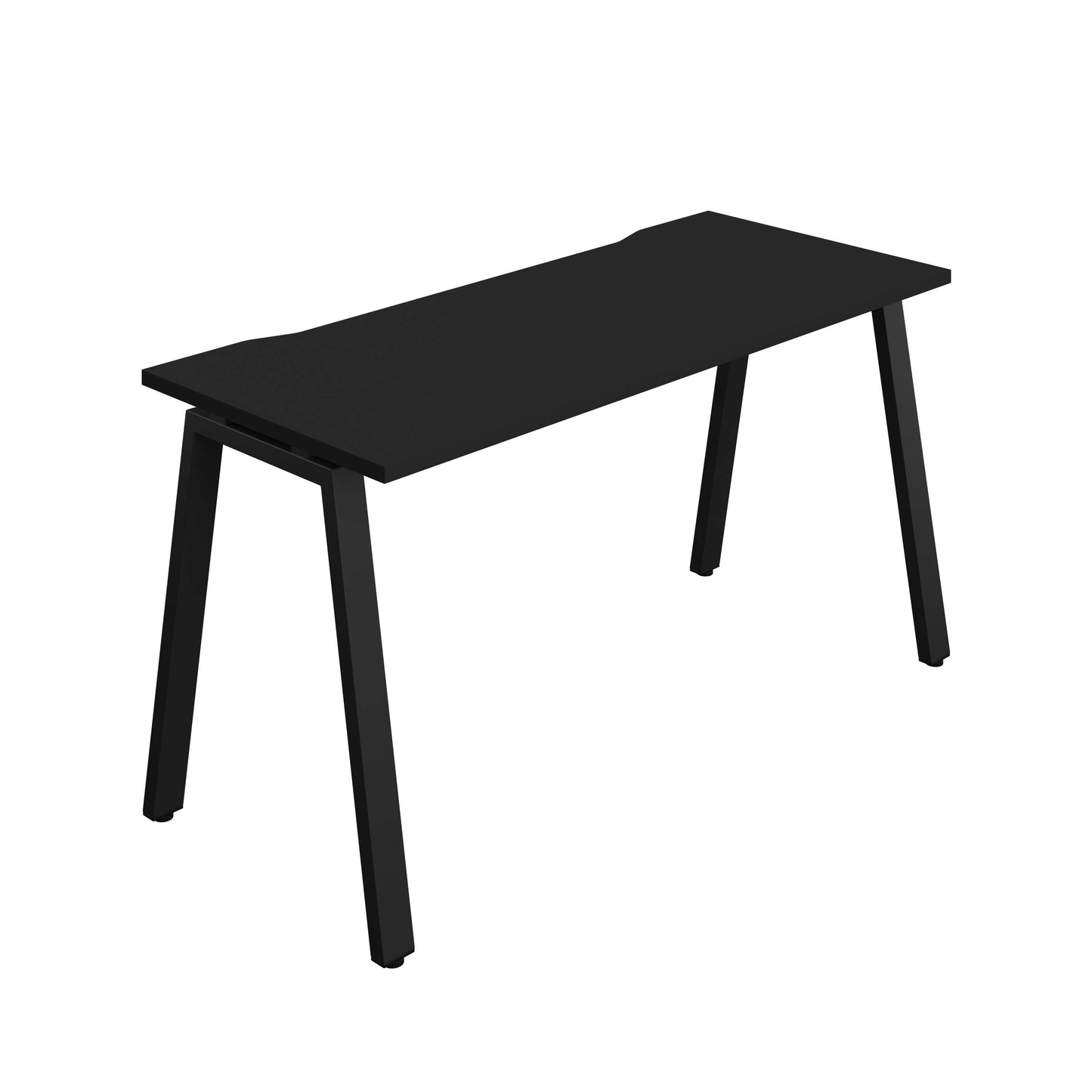 Synergy Bench with Cut Out: 1 Person (FSC) : A-Frame Leg : 1400 | 600 | Black/Black