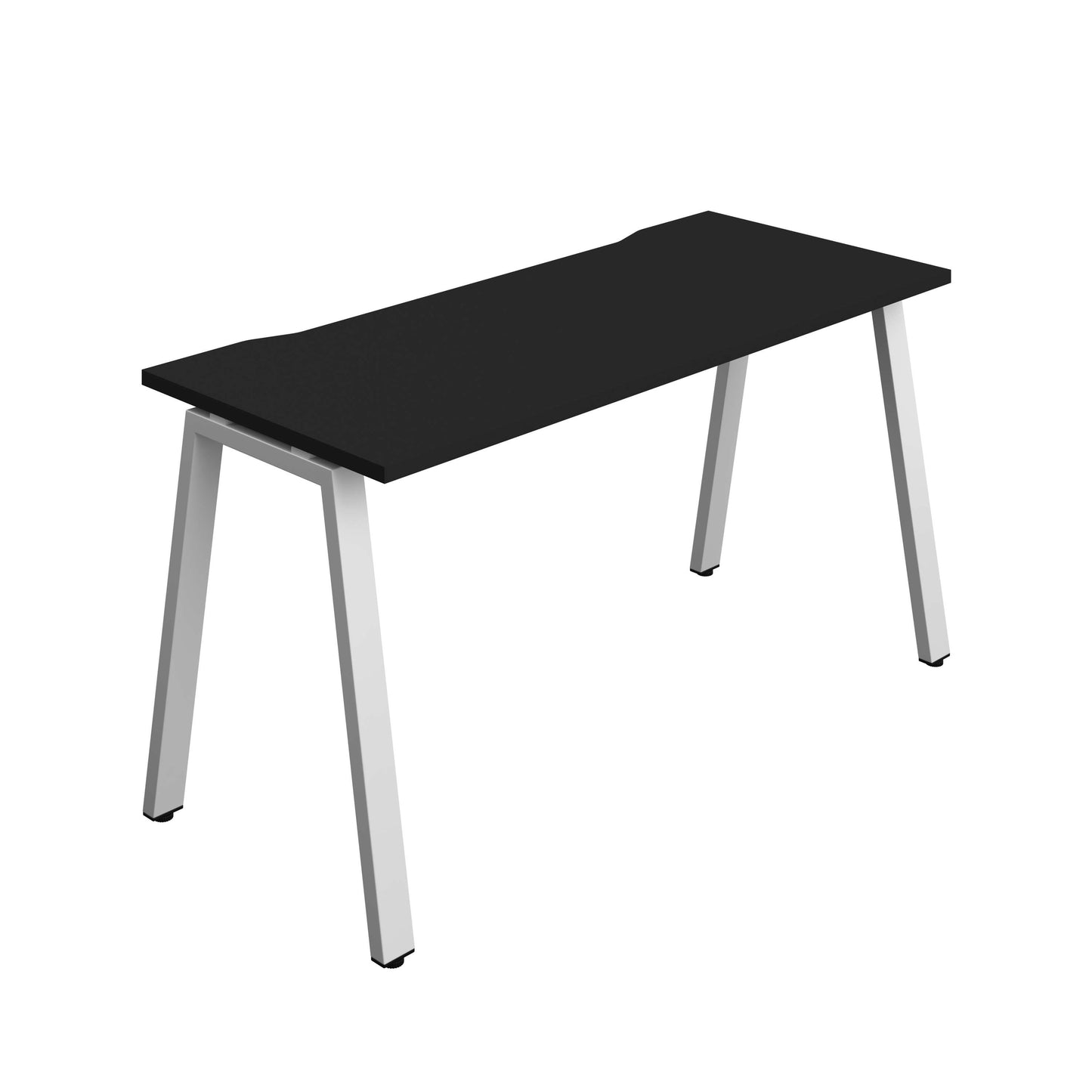 Synergy Bench with Cut Out: 1 Person (FSC) : A-Frame Leg : 1400 | 600 | Black/Silver