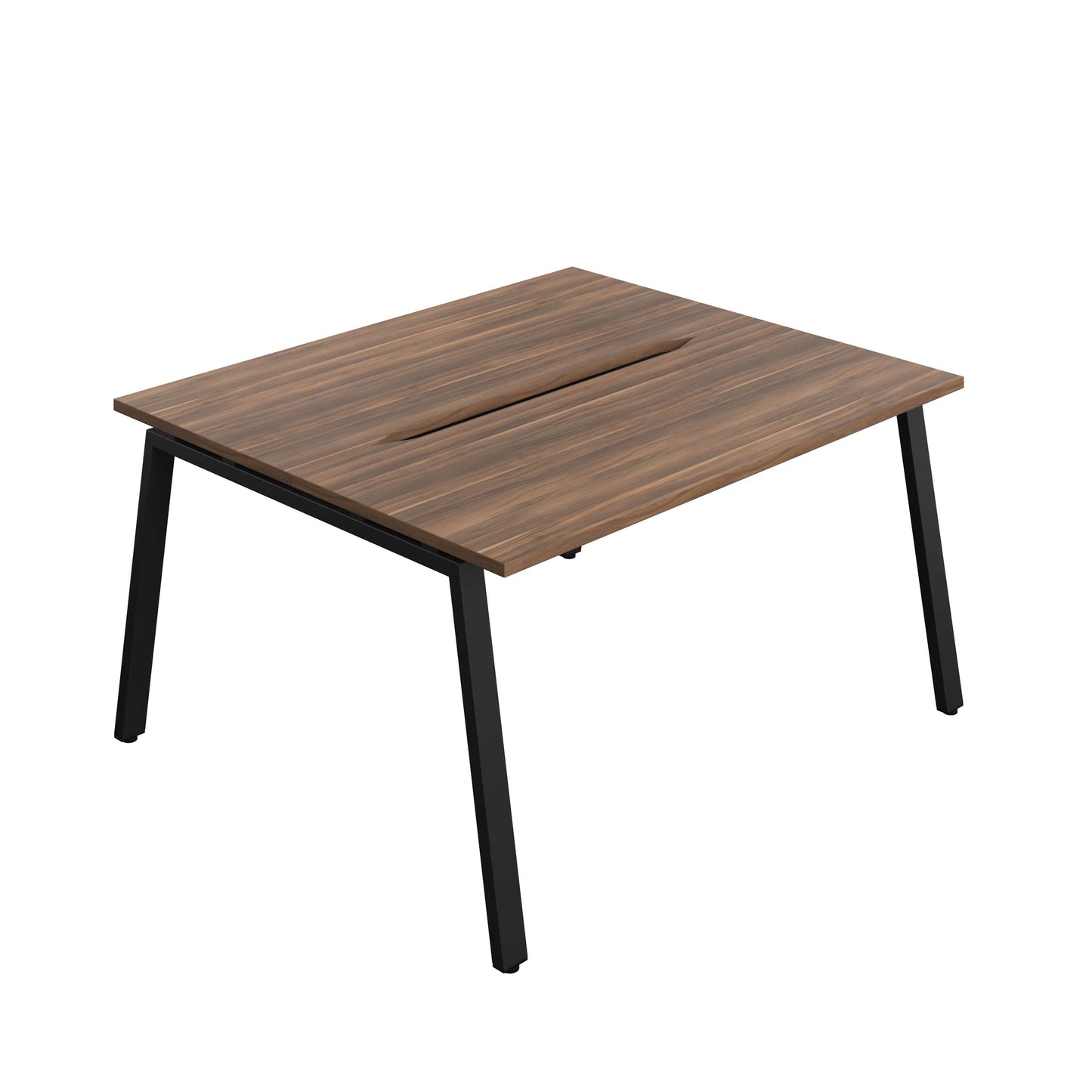 Synergy Bench with Cut Out: 2 Person (FSC) : A-Frame Leg : 1400 | 600 | Dark Walnut/Black
