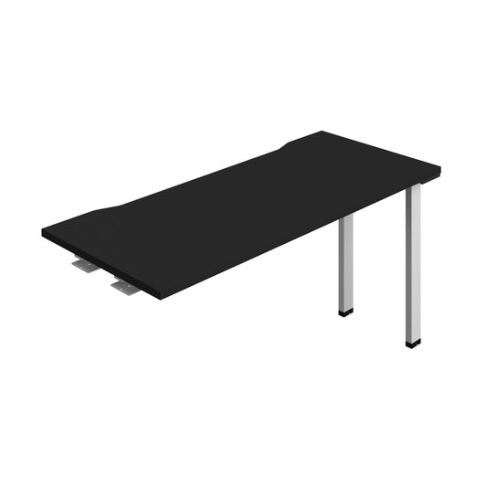 Synergy Bench Extension with Cut Out: 1 Person (FSC) : 1400 | 600 | Black/Silver