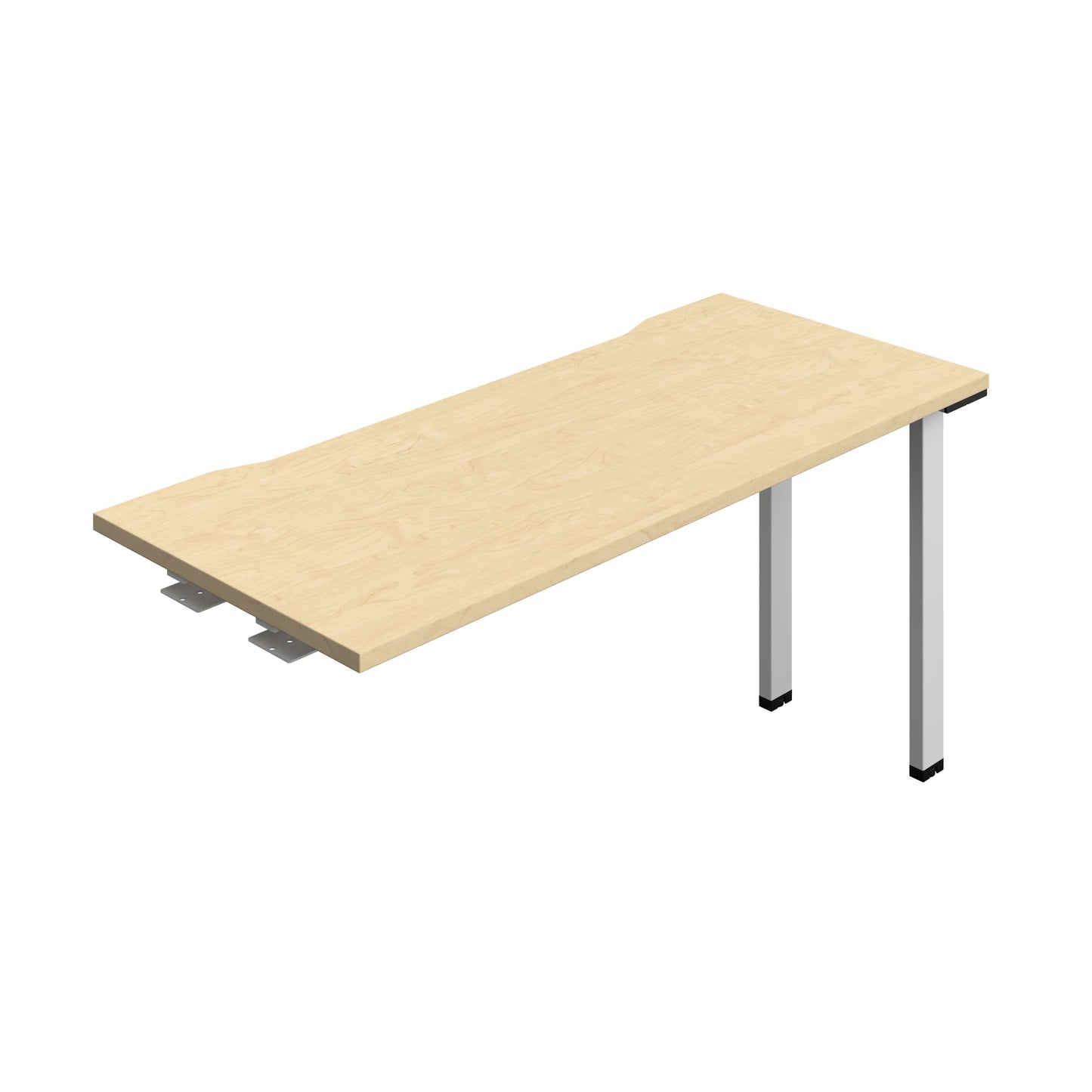 Synergy Bench Extension with Cut Out: 1 Person (FSC) : 1400 | 600 | Maple/Silver