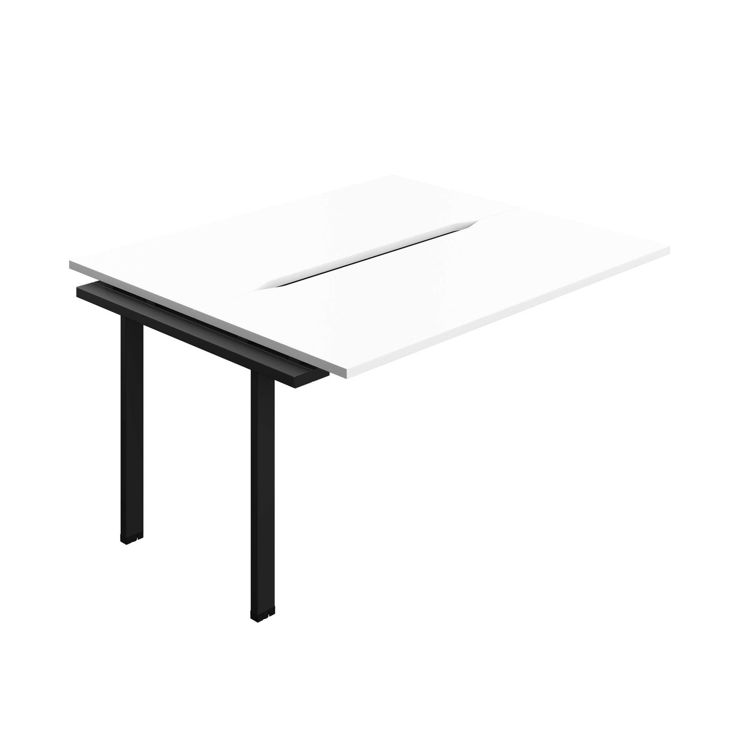 Synergy Bench Extension with Cut Out: 2 Person (FSC) : 1400 | 600 | White/Black