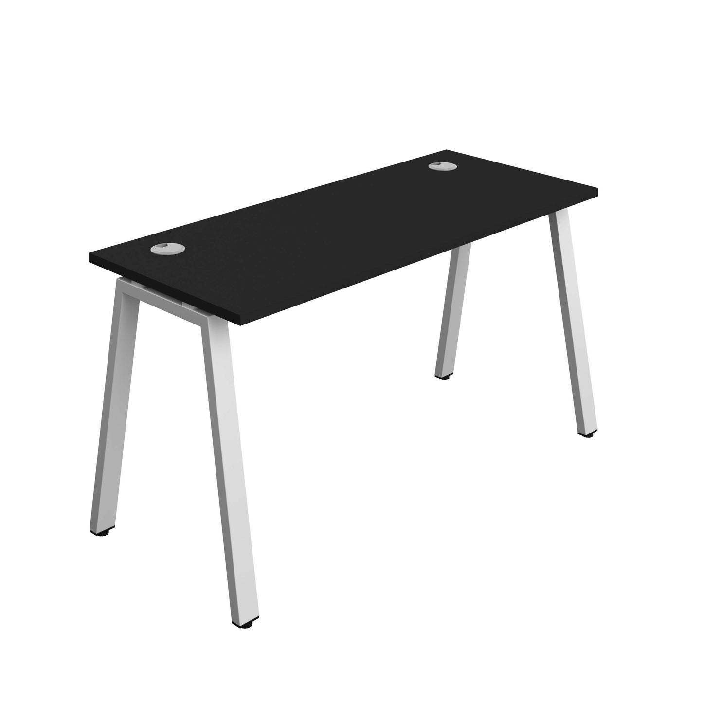 Synergy Bench with Cable Ports: 1 Person (FSC) : A-Frame Leg : 1400 | 600 | Black/Silver