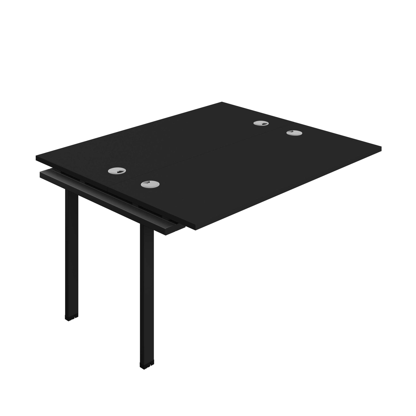 Synergy Bench Extension with Cable Ports: 2 Person (FSC) : 1400 | 600 | Black/Black