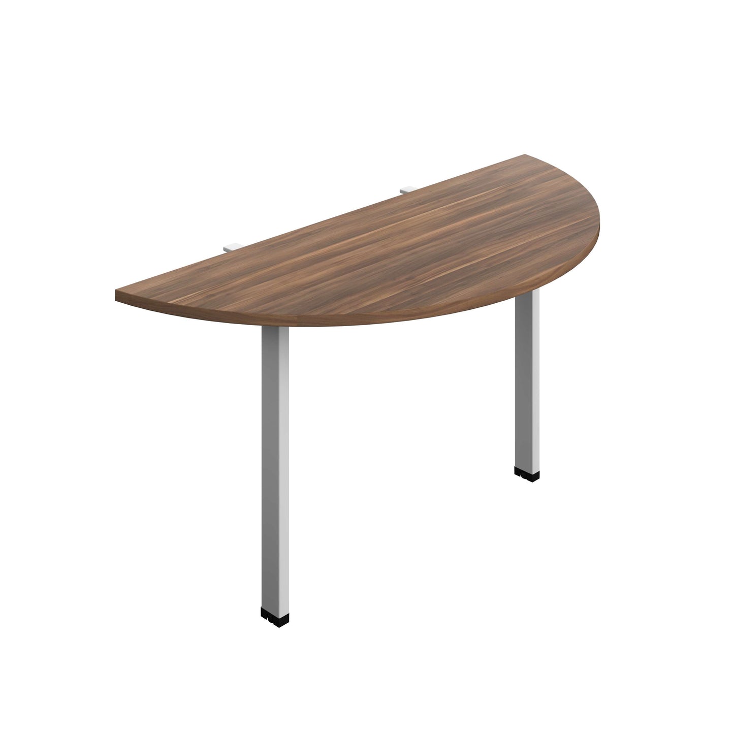 Synergy Screen Depth D-End Single Person Bench : Goal Post Leg : 1400 | 600 | Dark Walnut/Silver
