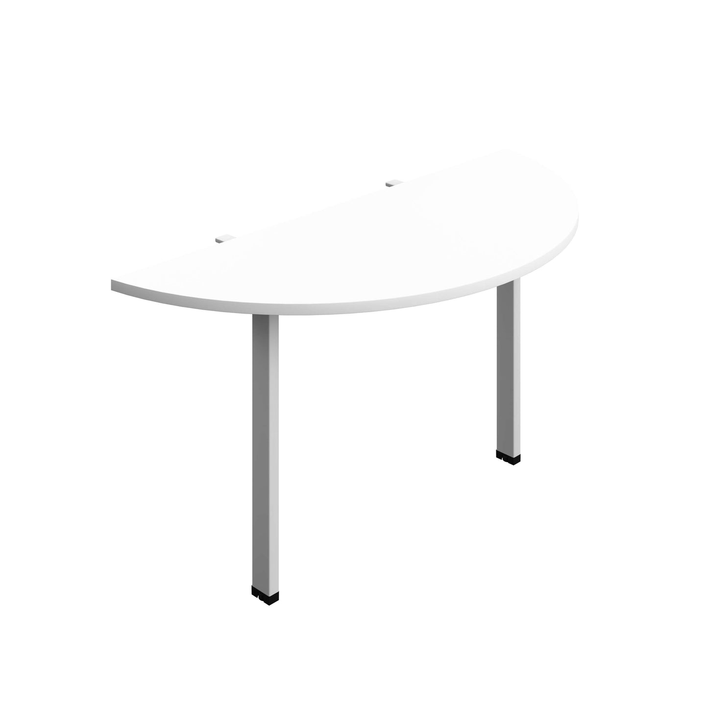 Synergy Screen Depth D-End Single Person Bench : Goal Post Leg : 1400 | 600 | White/Silver